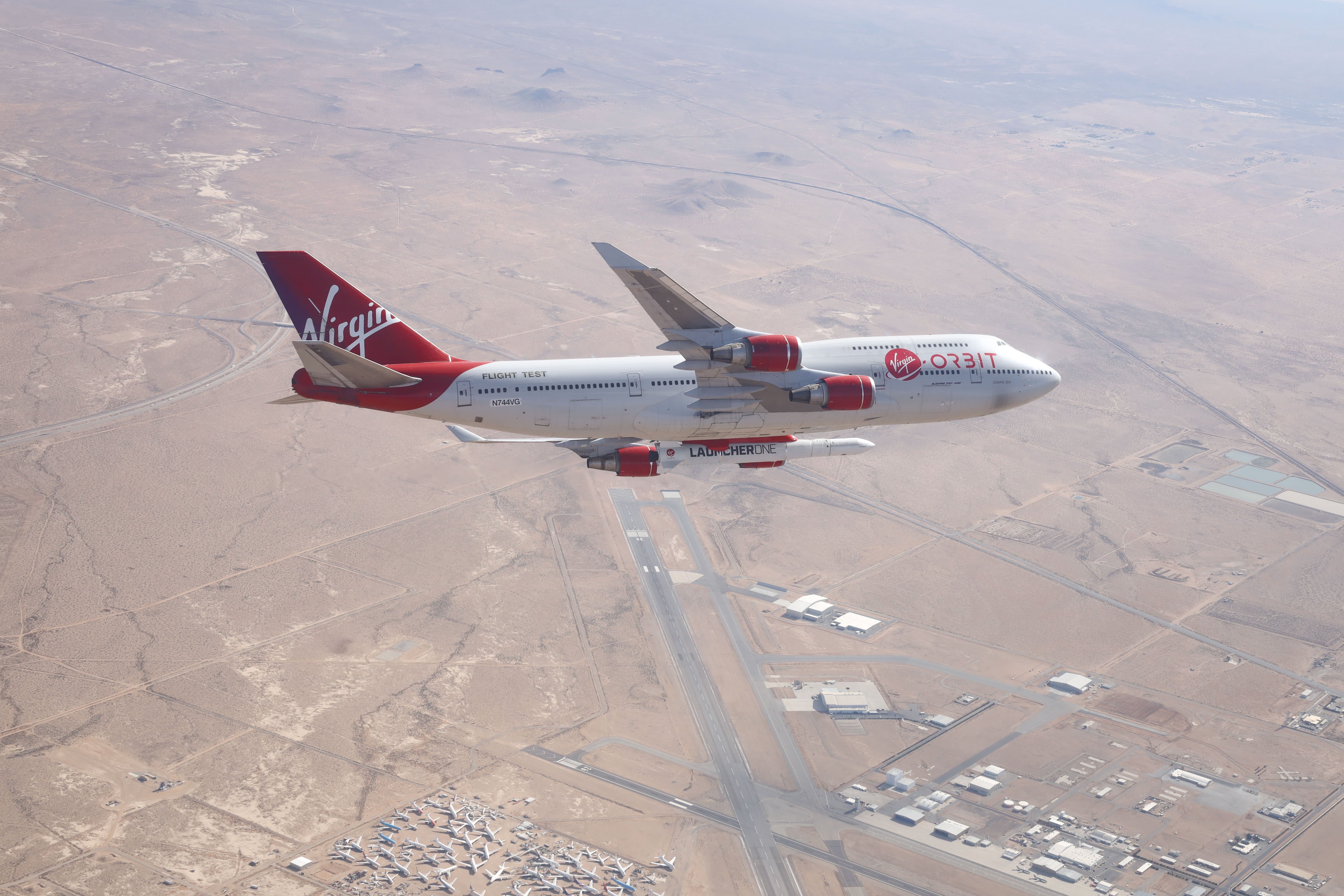 Virgin Orbit's Cosmic Girl takes flight Virgin Orbit's Cosmic Girl takes flight