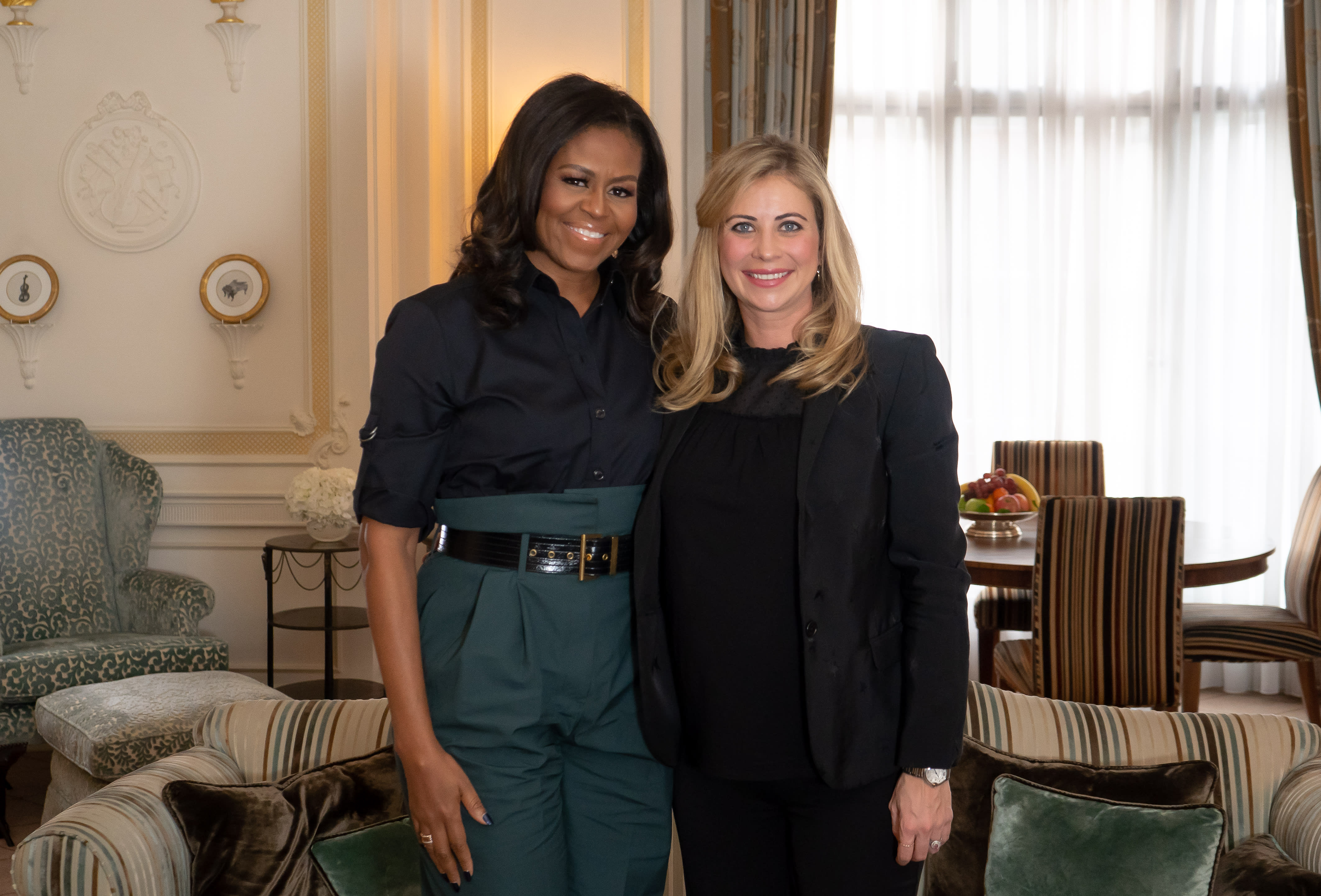 Image of Holly and Michelle Obama Image of Holly and Michelle Obama
