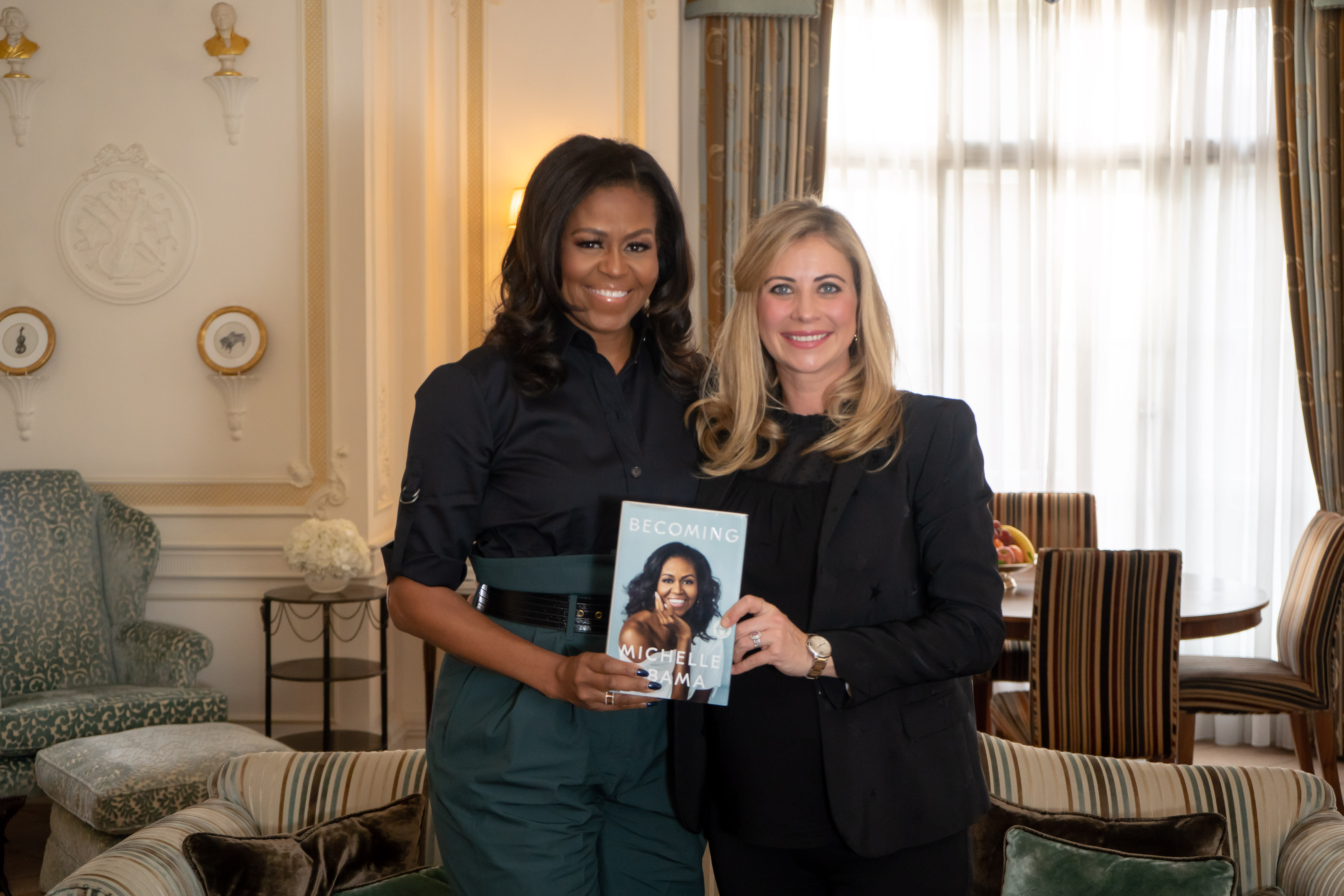 Image of Holly and Michelle Obama Image of Holly and Michelle Obama