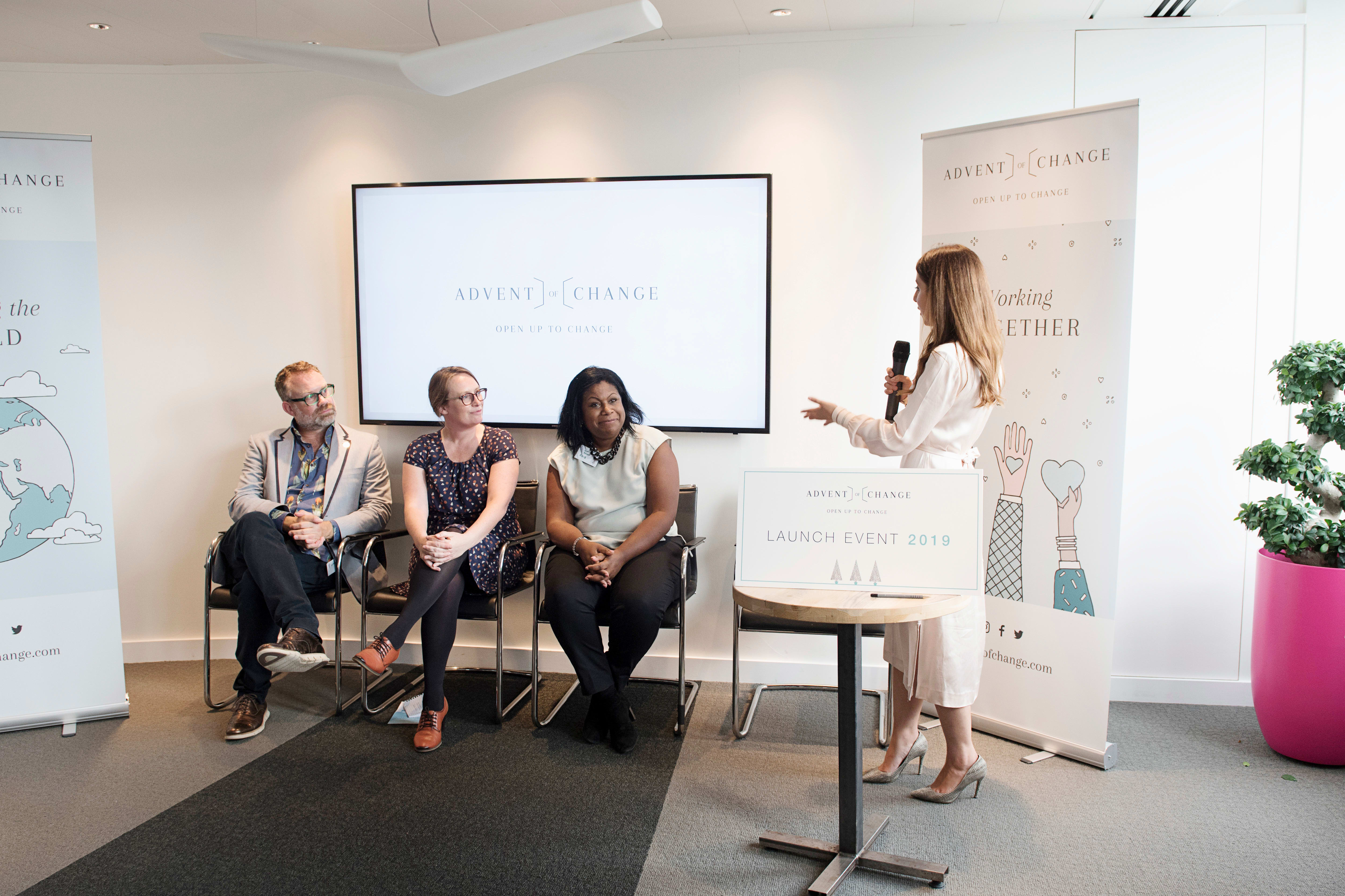 Holly Branson - Advent of Change 2019 launch Holly Branson - Advent of Change 2019 launch