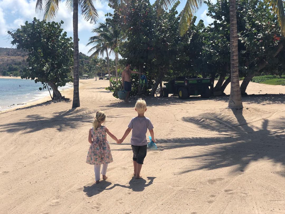 Etta and Artie on Necker Island Etta and Artie on Necker Island