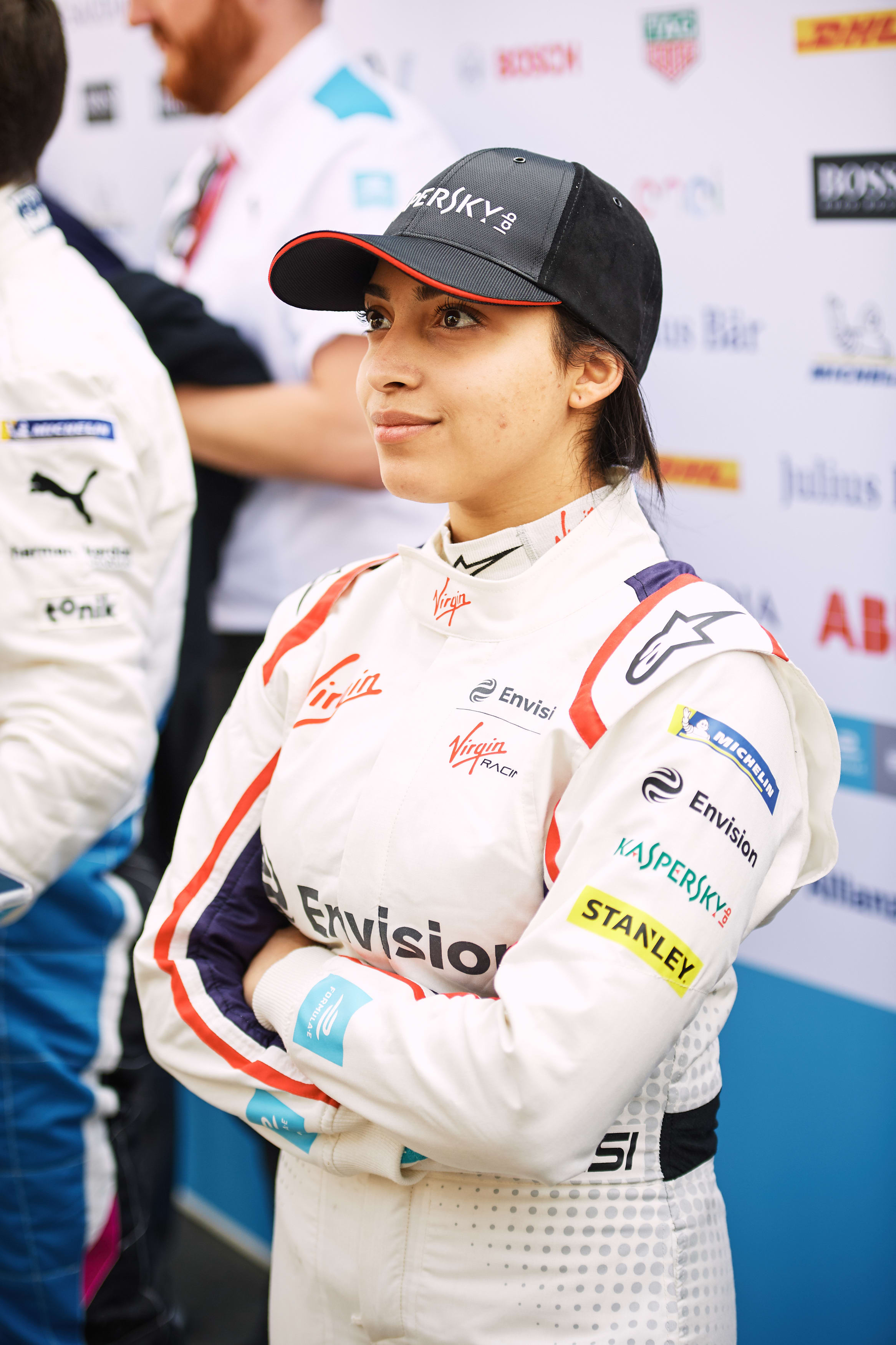 Amna Al Qubaisi in an Envision Virgin Racing suit Amna Al Qubaisi in an Envision Virgin Racing suit