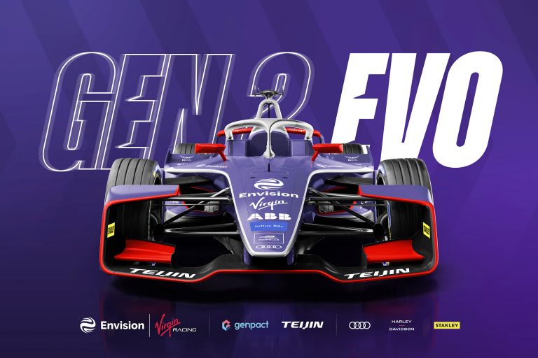 Envision Virgin Racing's Gen2 EVO car Envision Virgin Racing's Gen2 EVO car