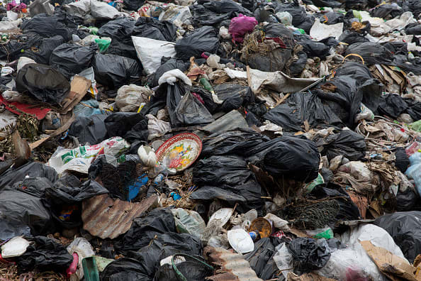 Plastic landfill Plastic landfill