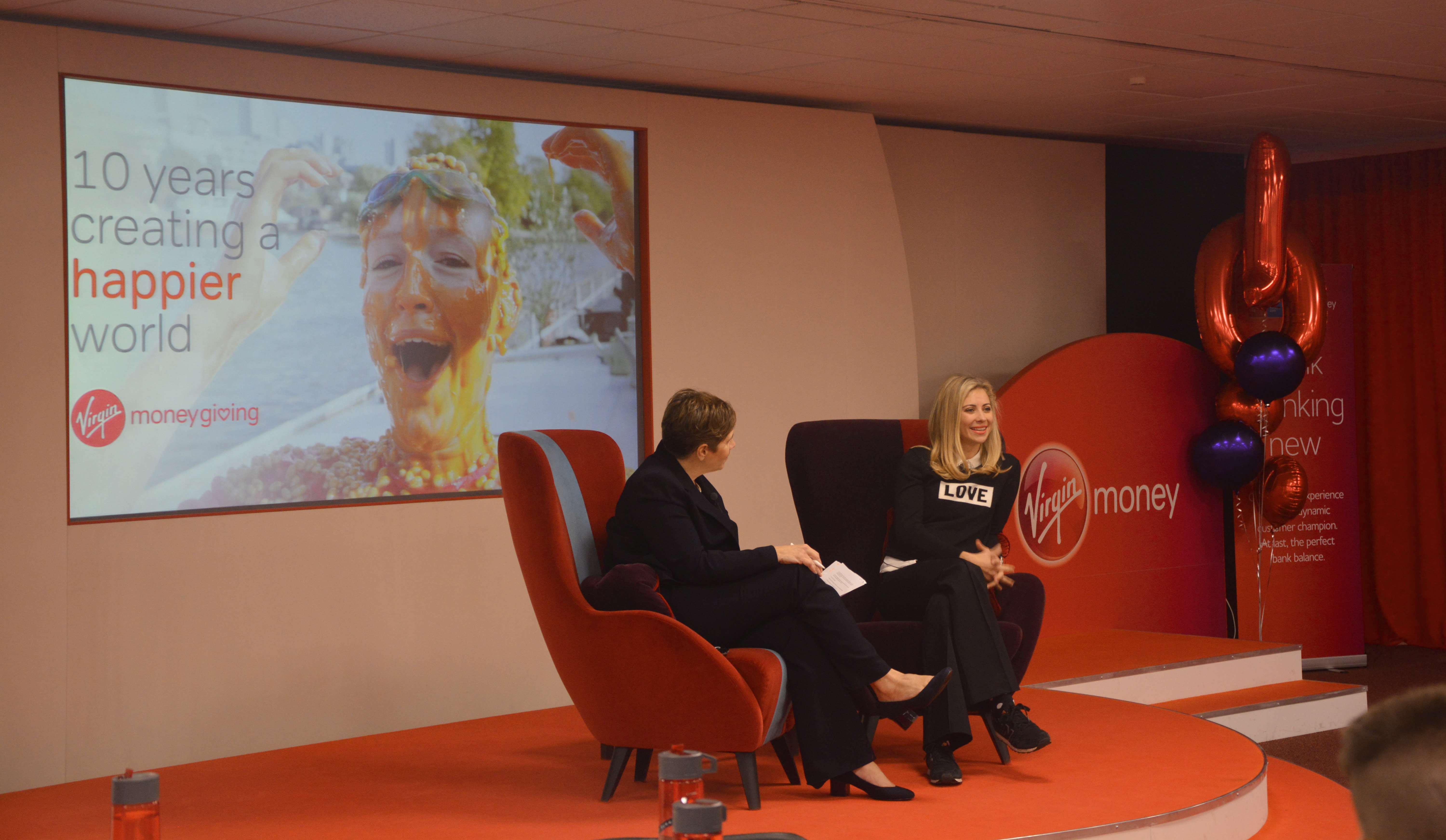 Holly Branson and Jo Barnett - Virgin Money Giving visit - 2019 Holly Branson and Jo Barnett - Virgin Money Giving visit - 2019