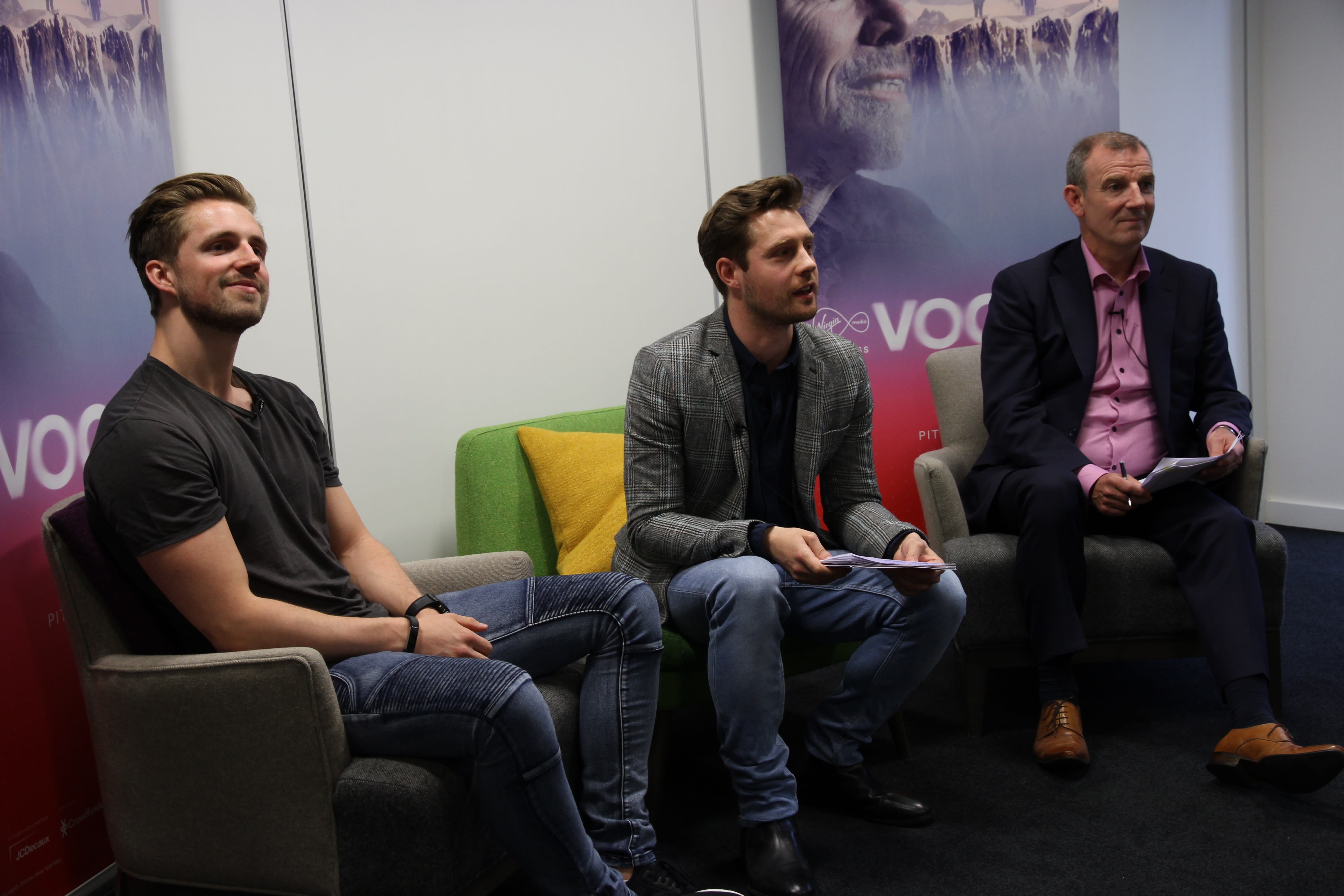 Marcus Butler, Max Dickins and Peter Kelly at the VOOM 2016 judges announcement Google Hangout Marcus Butler, Max Dickins and Peter Kelly at the VOOM 2016 judges announcement Google Hangout