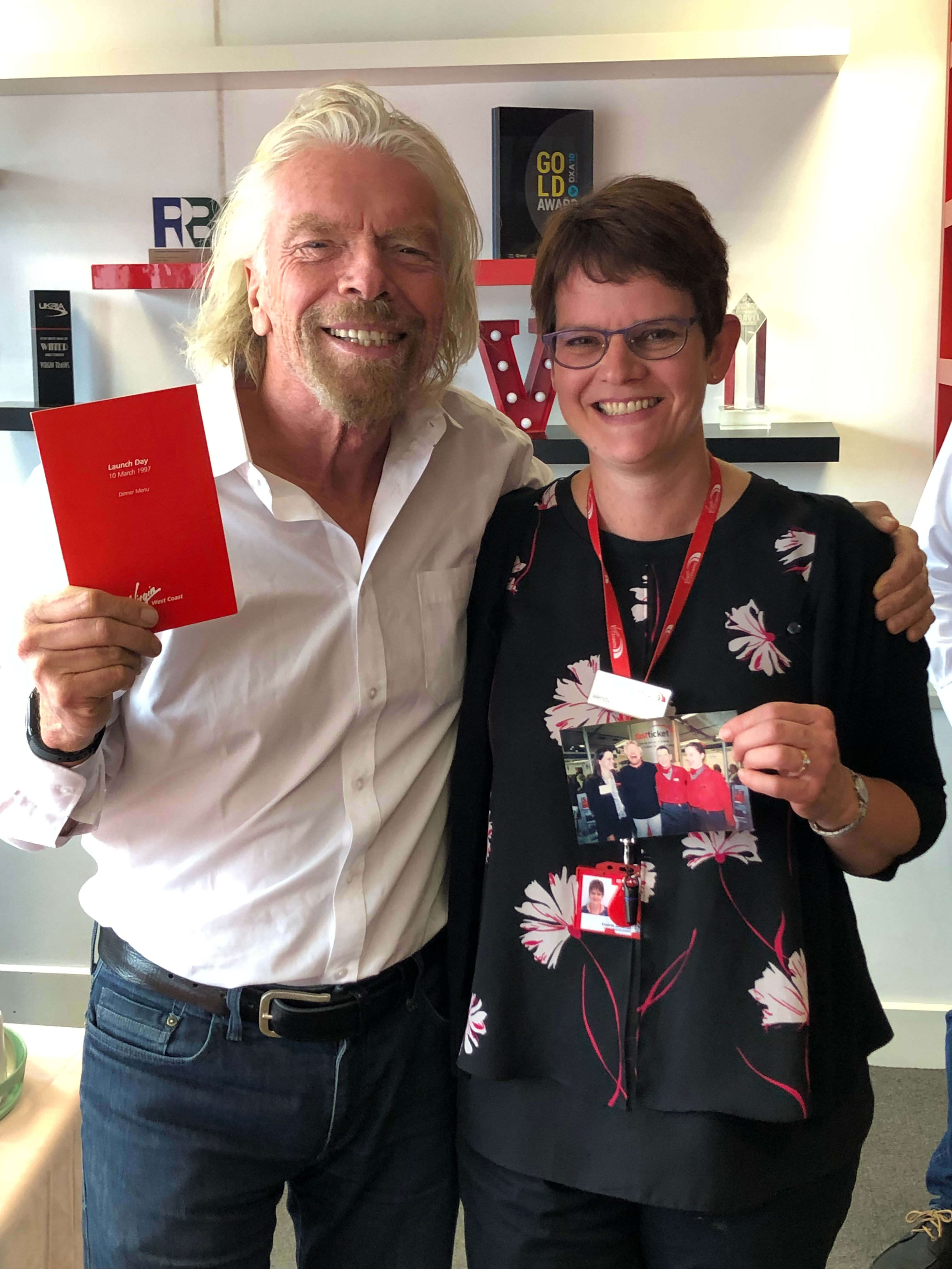 Richard Branson and Wendy Garrett Richard Branson and Wendy Garrett