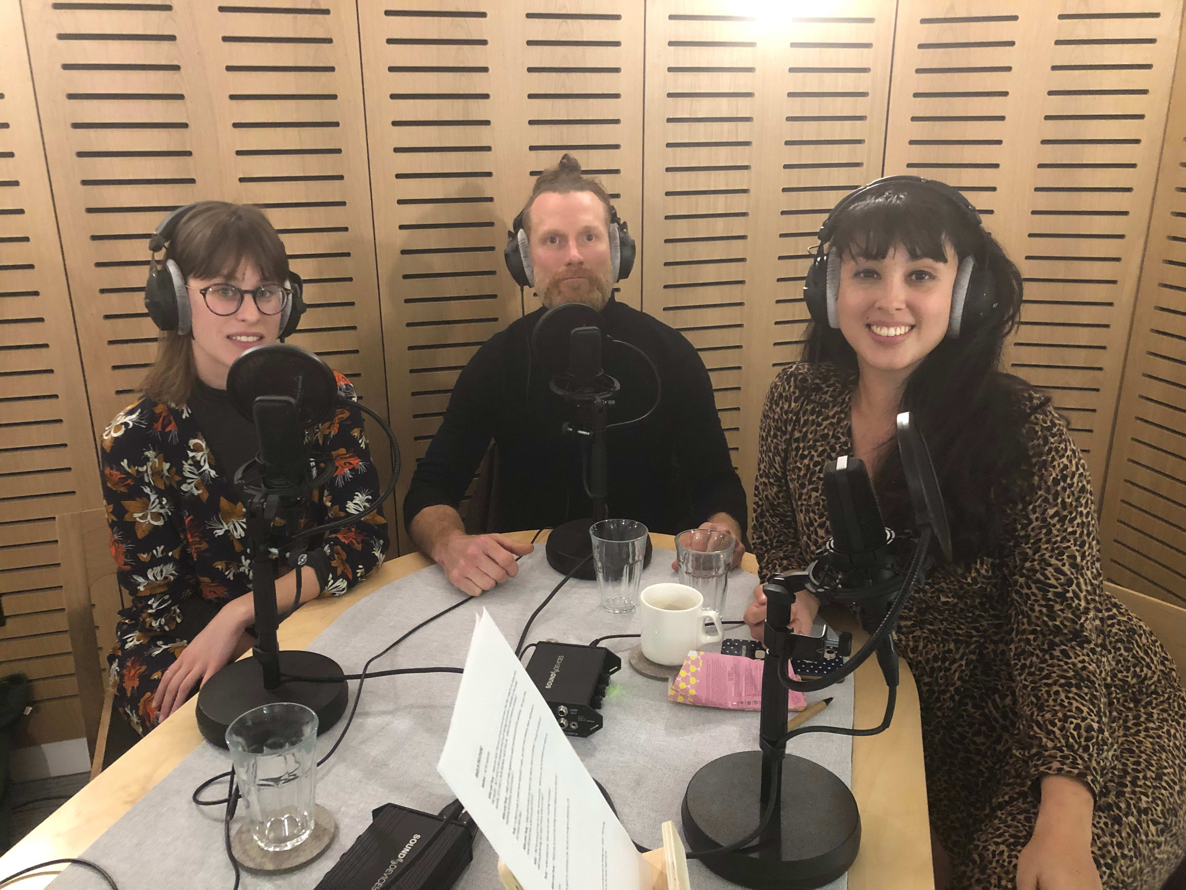 Melissa Hemsley in the studio with Alice Vincent and Tony Riddle Melissa Hemsley in the studio with Alice Vincent and Tony Riddle