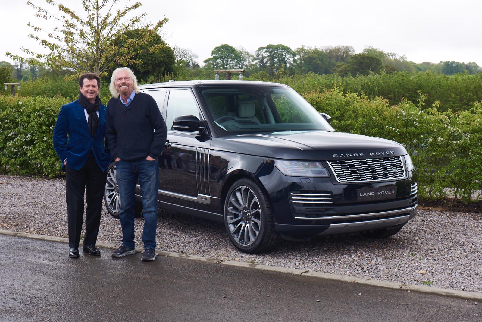 Gerry McGovern, Richard Branson and the special edition Land Rover Gerry McGovern, Richard Branson and the special edition Land Rover