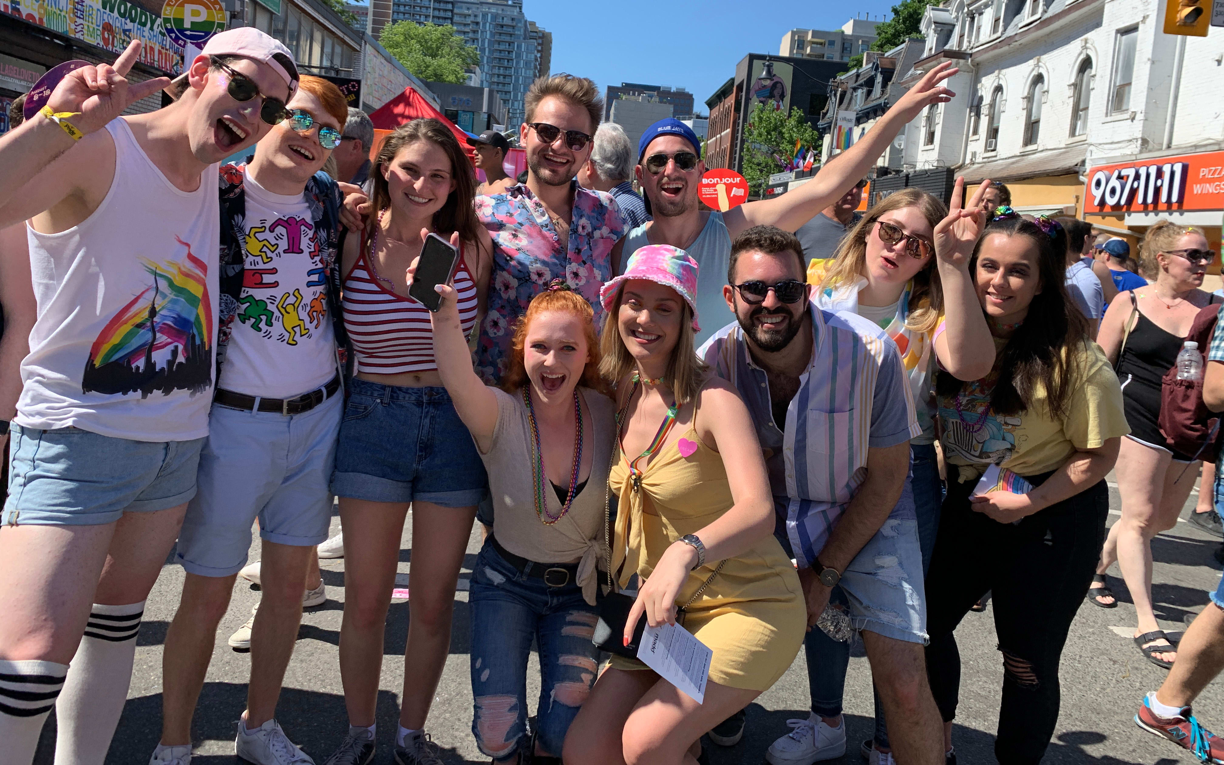 Noah Springer celebrating Pride with friends in previous years Noah Springer celebrating Pride with friends in previous years
