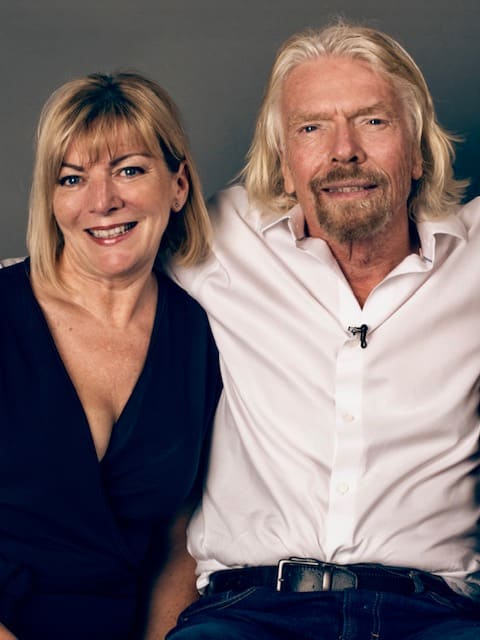 Karen Sparrow and Richard Branson Karen Sparrow and Richard Branson