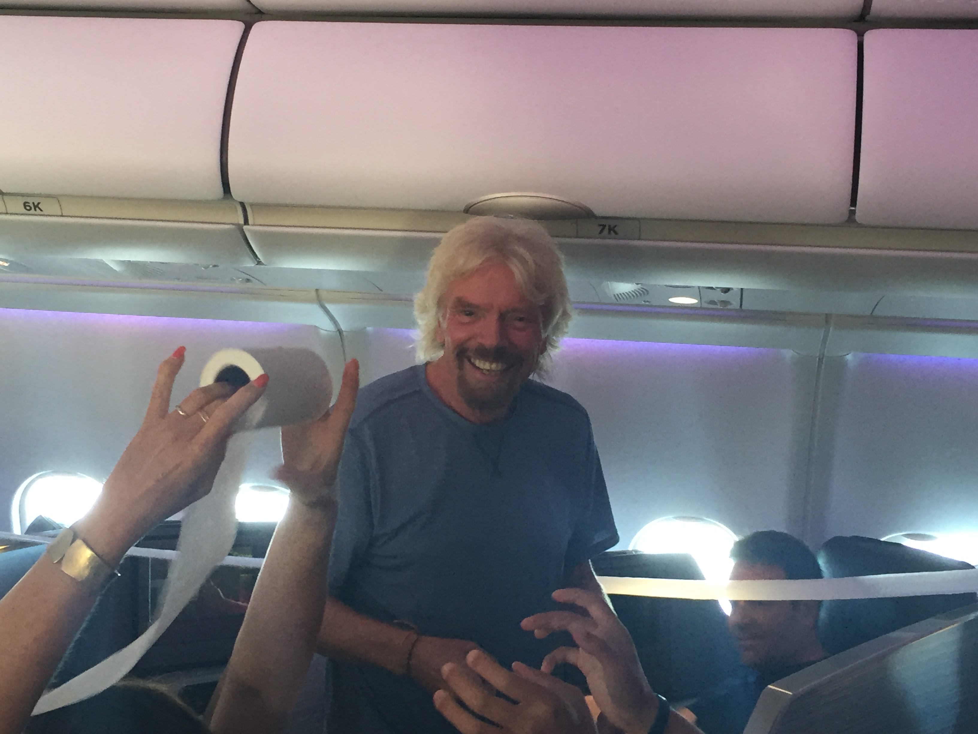 Richard Branson toilet rolls Virgin Atlantic Richard Branson toilet rolls Virgin Atlantic
