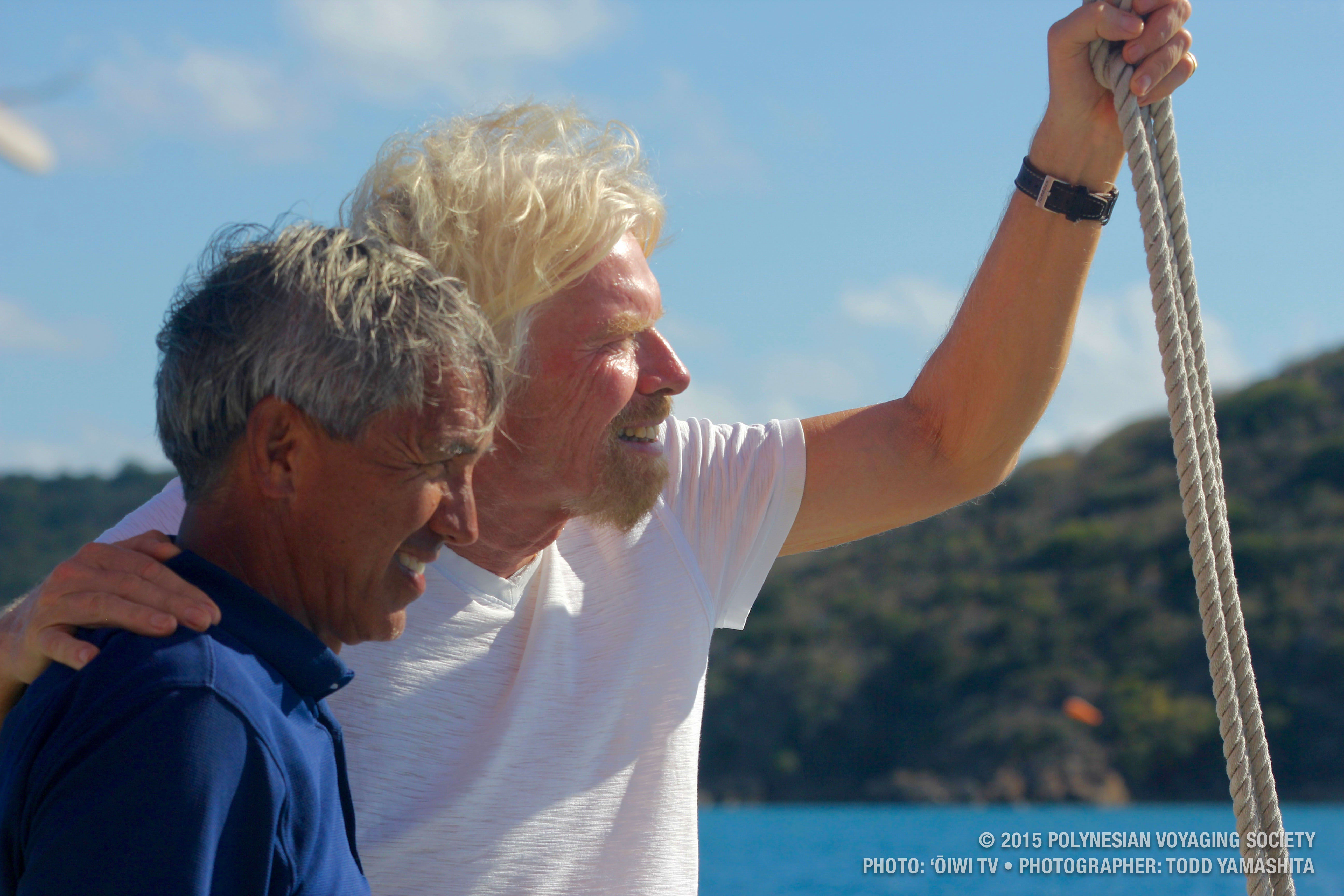 Richard Branson, ocean conservation, Hokulea Nainoa Thompson Richard Branson, ocean conservation, Hokulea Nainoa Thompson