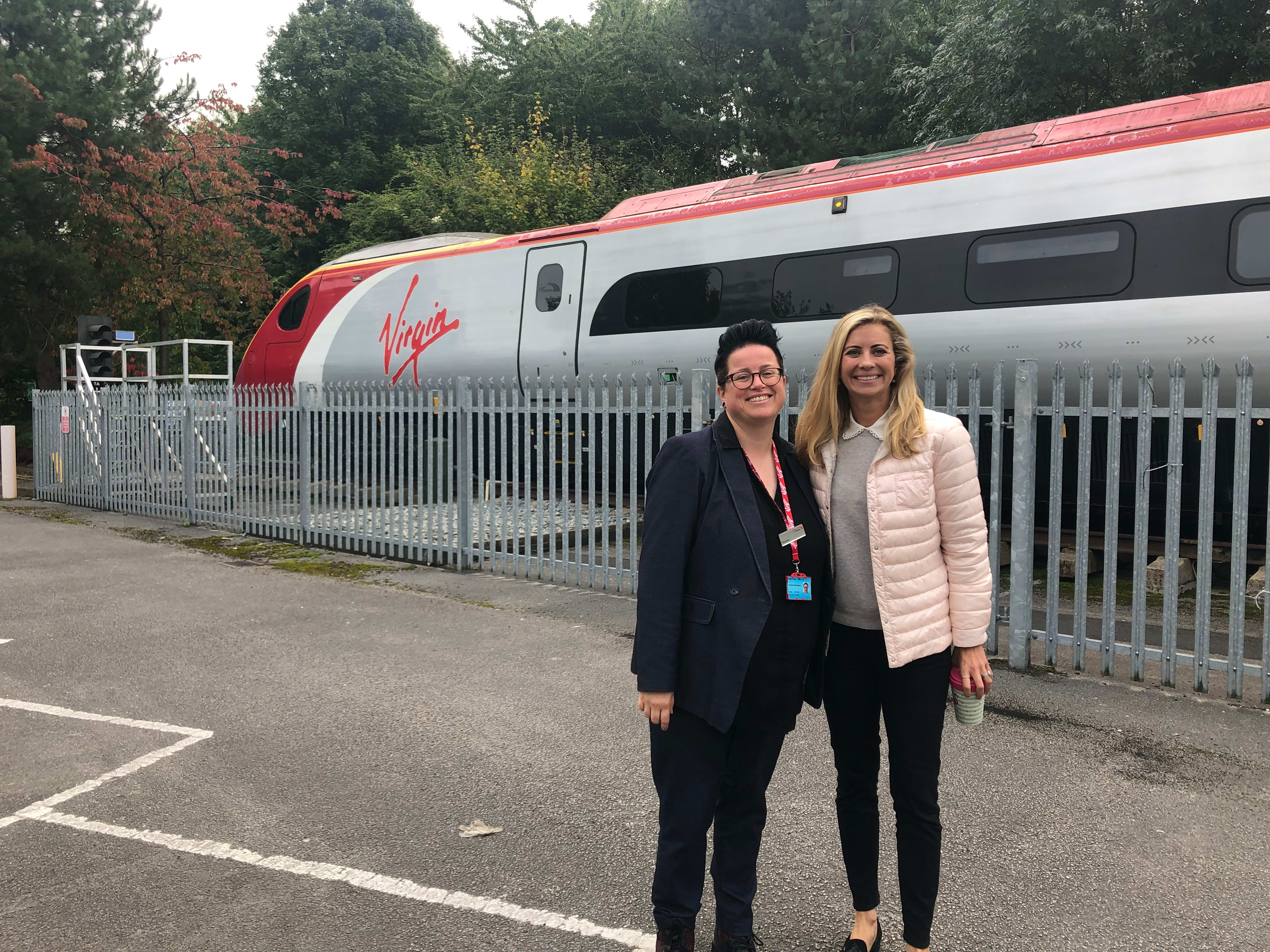 Holly Branson and Vic Whitehouse - Virgin Trains visit 2019 Holly Branson and Vic Whitehouse - Virgin Trains visit 2019