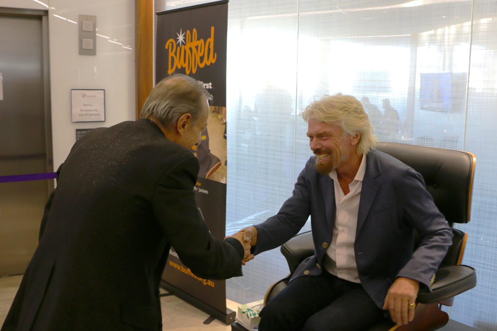Richard Branson and Virgin Australia Buffed shoe shine Richard Branson and Virgin Australia Buffed shoe shine