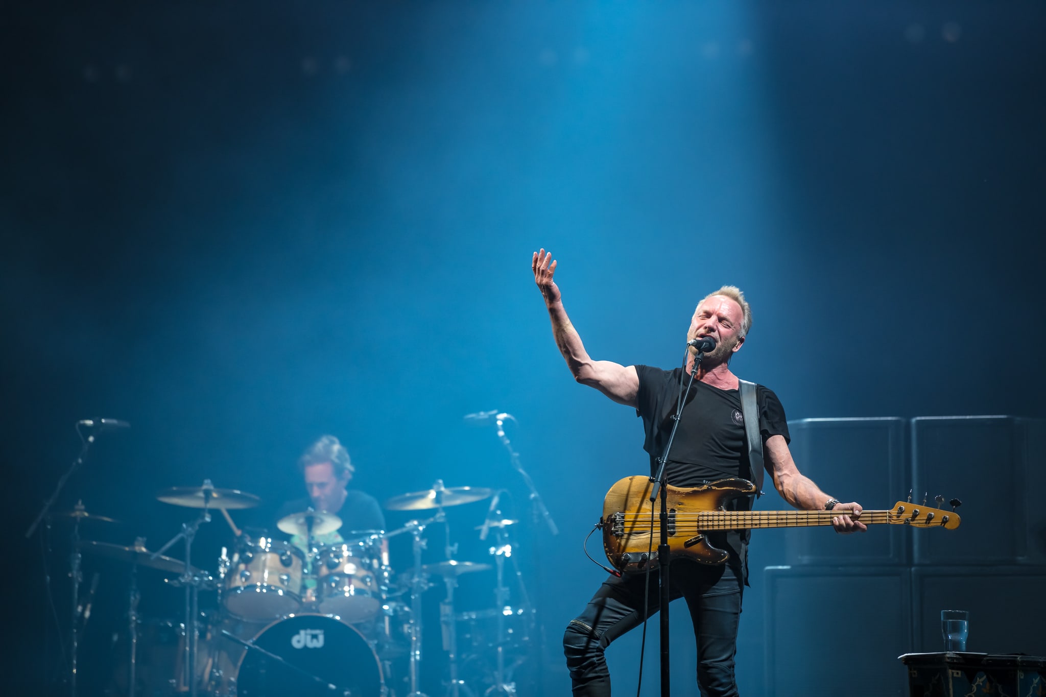 Sting on stage at KAABOO Texas Sting on stage at KAABOO Texas