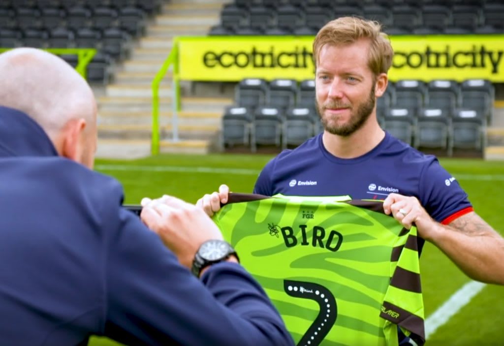 Sam Bird at Forest Green Rovers Sam Bird at Forest Green Rovers