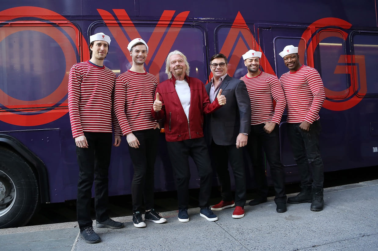 Richard Branson with Virgin Voyages Richard Branson with Virgin Voyages
