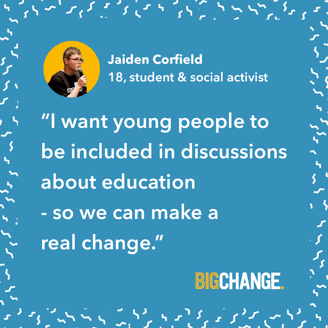 Big Change Jaiden Corfield quote Big Change Jaiden Corfield quote
