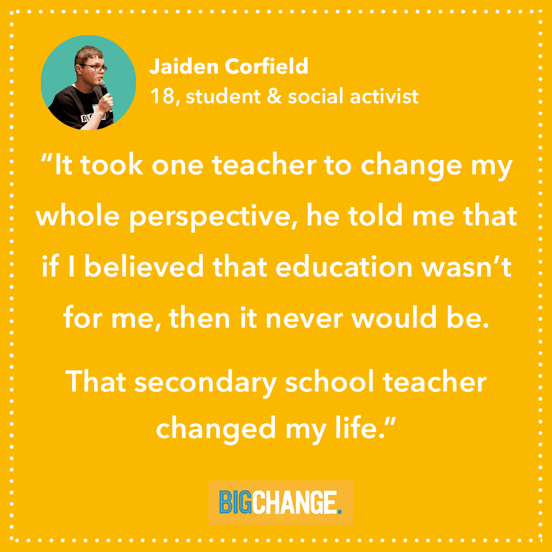 Big Change Jaiden Corfield quote 1 Big Change Jaiden Corfield quote 1