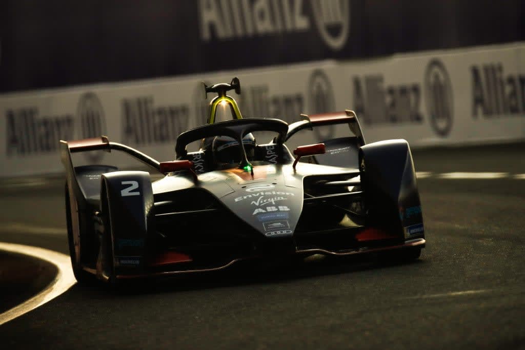 Envision Virgin Racing in action at the Marrakesh E-Prix Envision Virgin Racing in action at the Marrakesh E-Prix