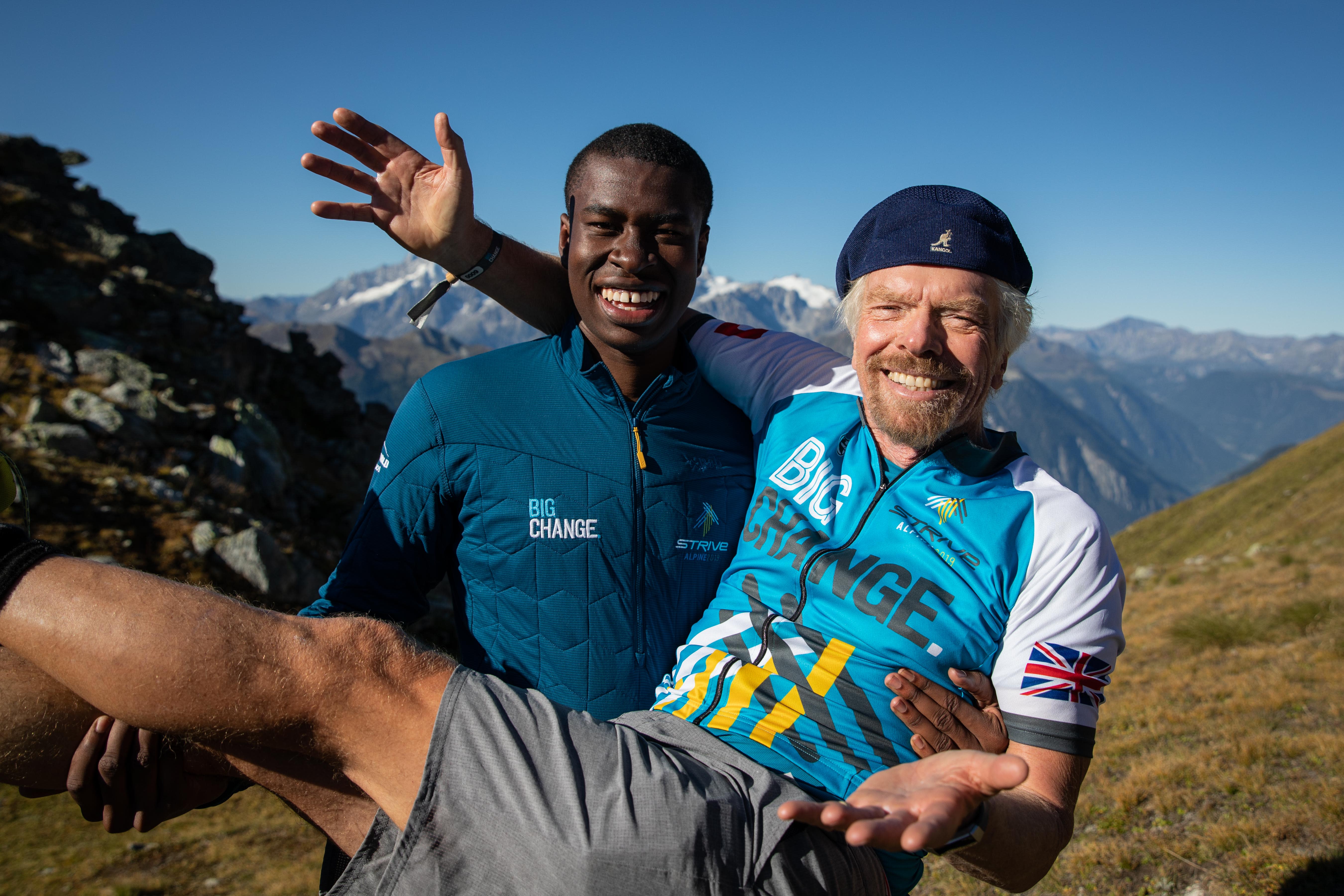 Richard Branson Strive Challenge 2019 - summit Richard Branson Strive Challenge 2019 - summit