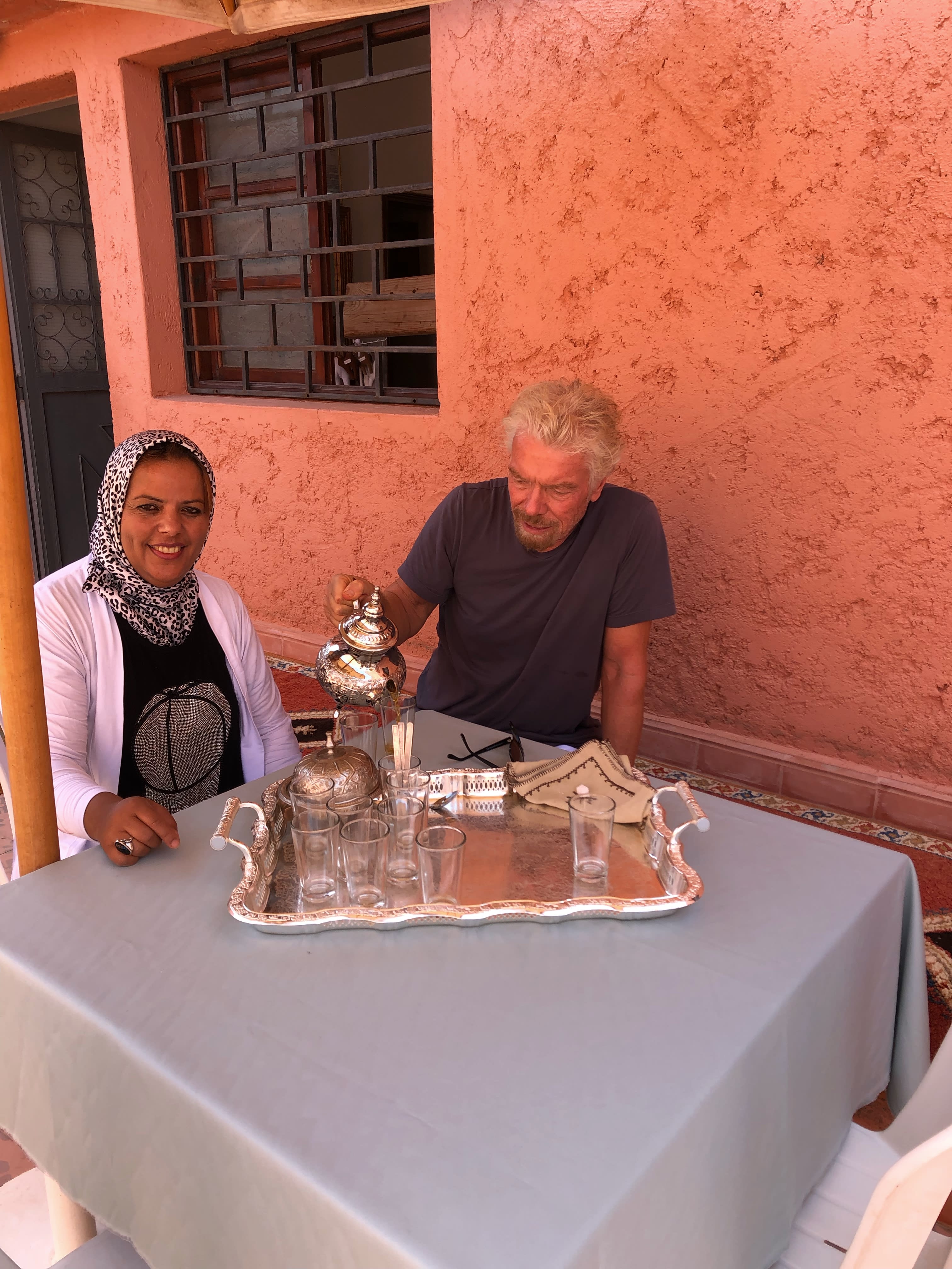 Richard Branson Eve Branson Foundation visit 2019 Richard Branson Eve Branson Foundation visit 2019