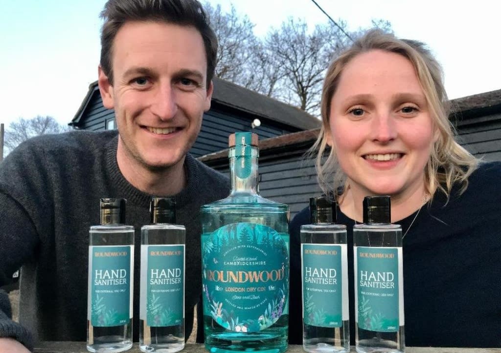 Roundwood Gin founders Roundwood Gin founders - Rupert and Emily