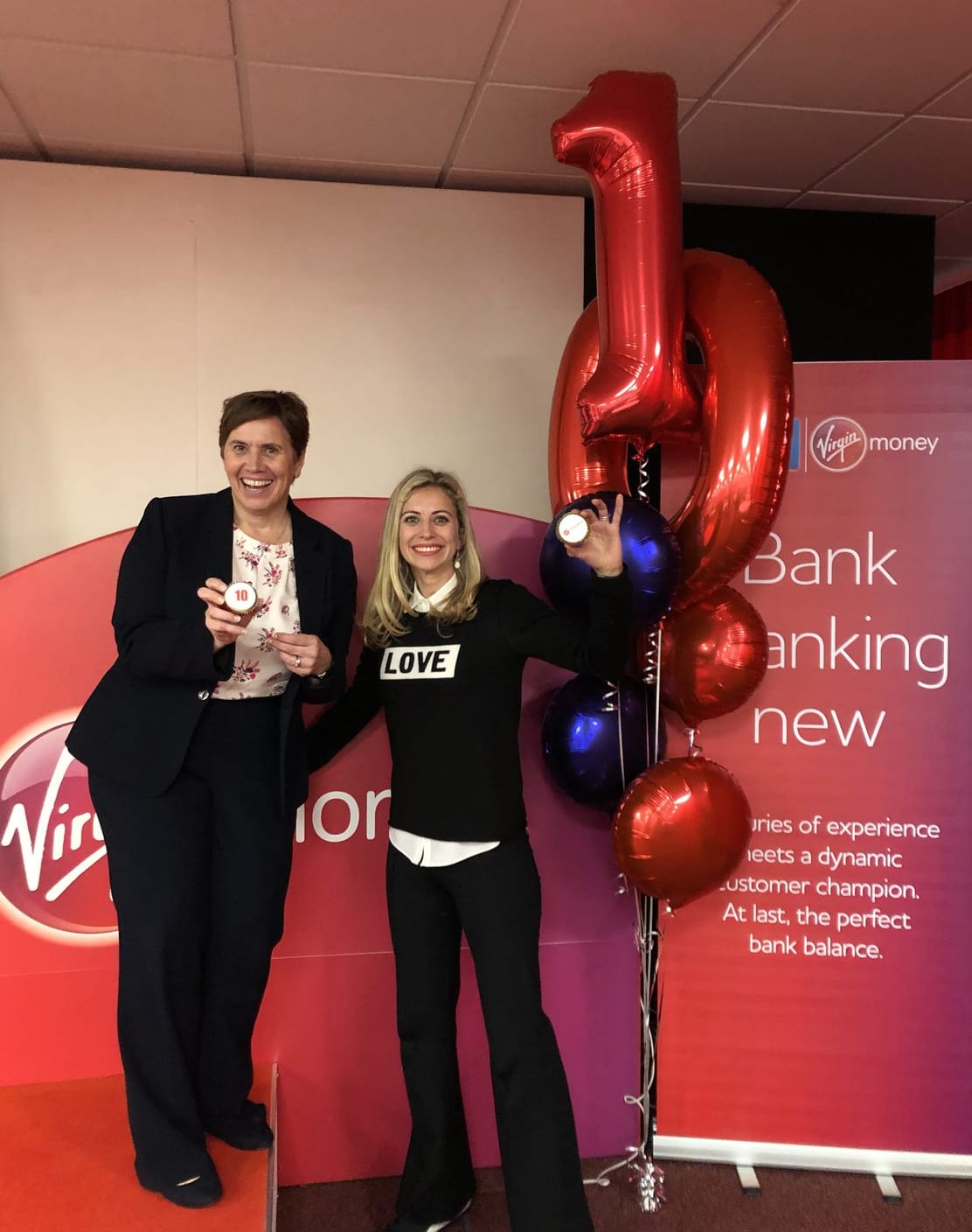 Holly Branson and Jo Barnett - Virgin Money Giving visit - 2019 Holly Branson and Jo Barnett - Virgin Money Giving visit - 2019