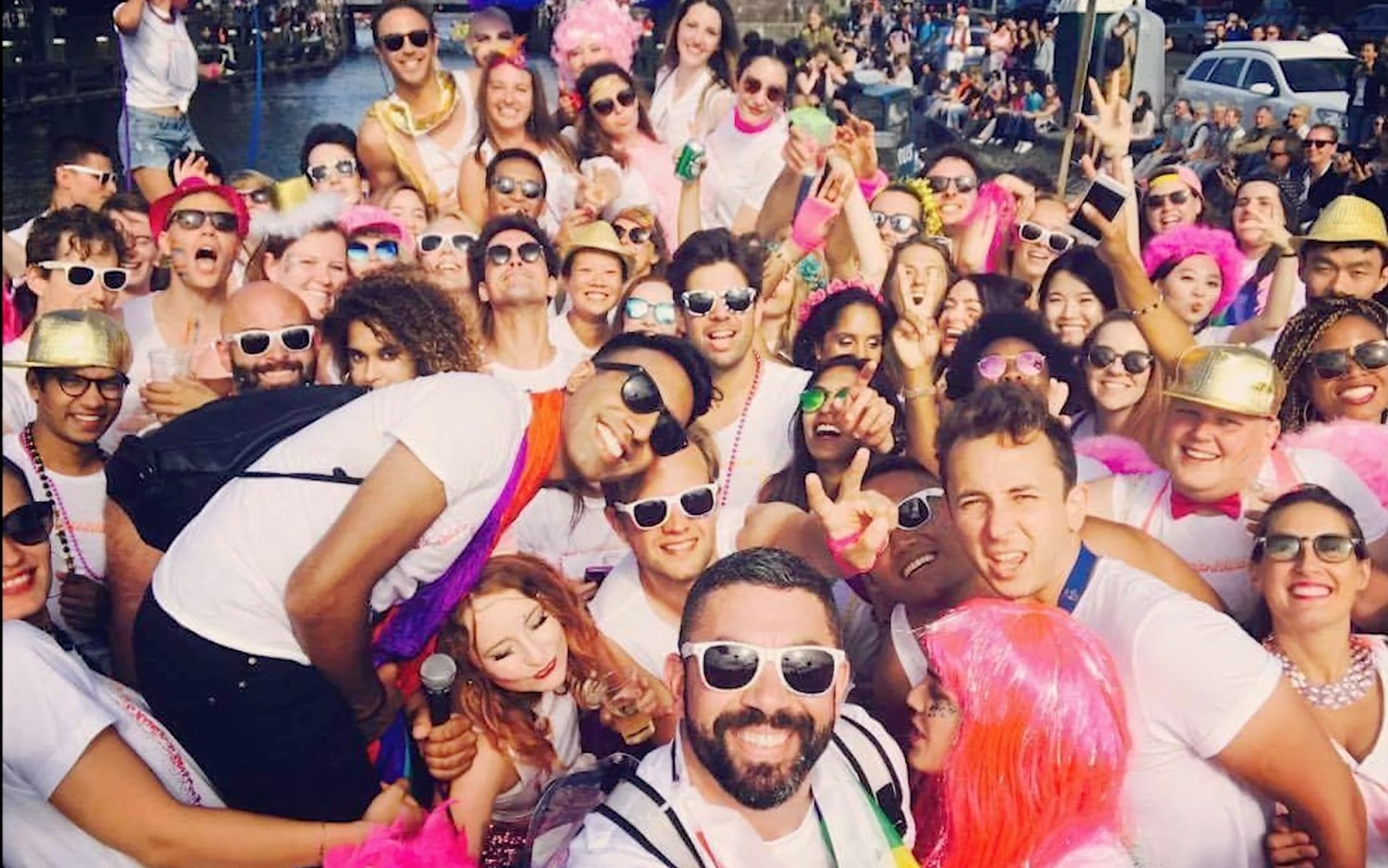 Billy Bohan Chinique with friends celebrating Pride Billy Bohan Chinique with friends celebrating Pride