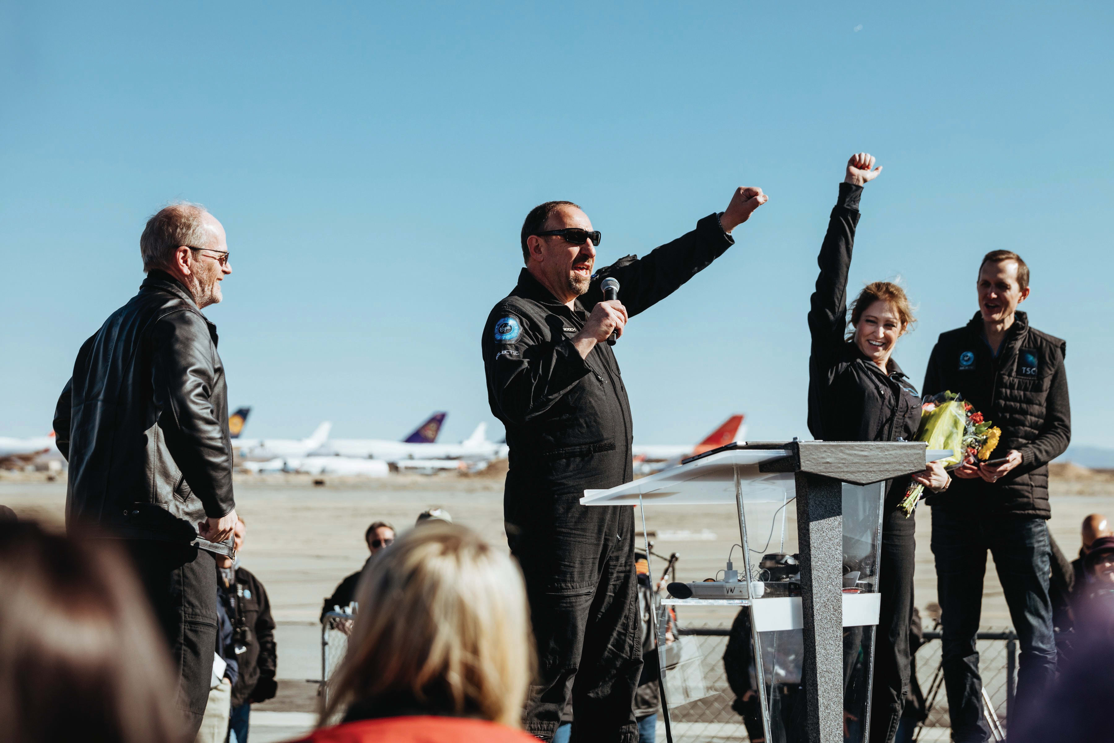 Virgin Galactic SpaceShip Two - test flight celebrations - 22 Feb 2019 Virgin Galactic SpaceShip Two - test flight celebrations - 22 Feb 2019