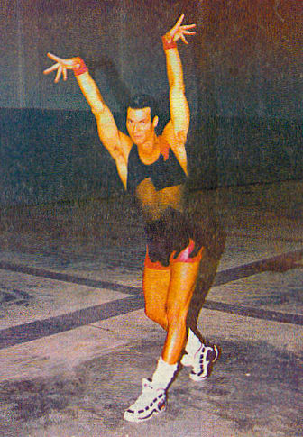 Shaun Gunter during his days as a professional gymnast Shaun Gunter during his days as a professional gymnast