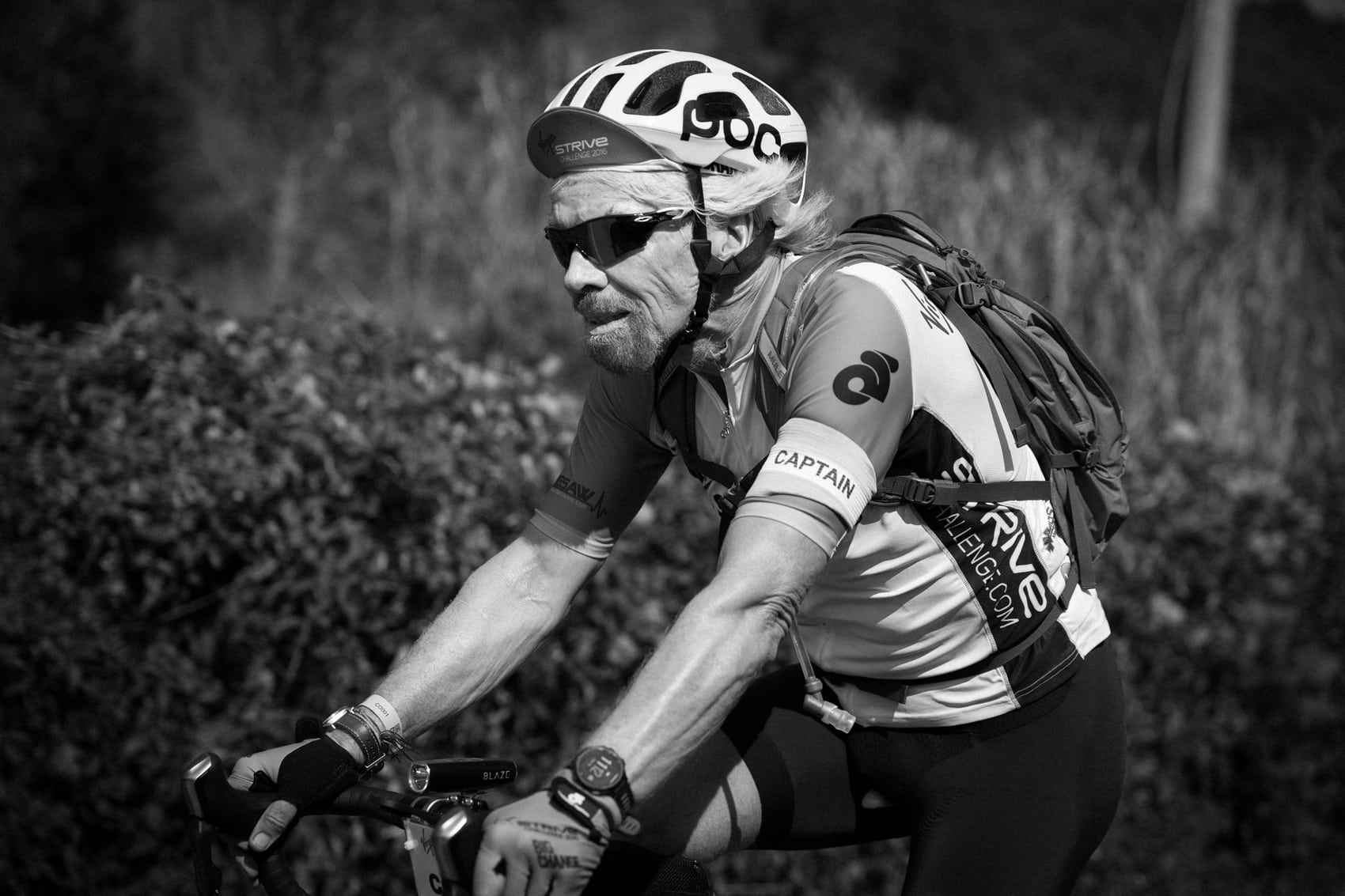 Richard Branson virgin strive challenge 2016 cycle Richard Branson virgin strive challenge 2016 cycle