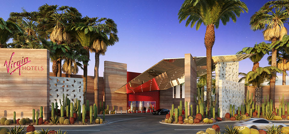 Virgin Hotels Las Vegas - front entrace Virgin Hotels Las Vegas - front entrace