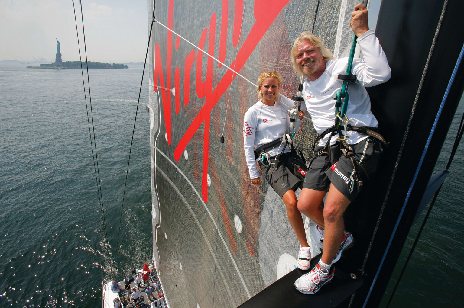 Richard Branson and Holly Branson Atlantic Challenge Sail Richard Branson and Holly Branson Atlantic Challenge Sail