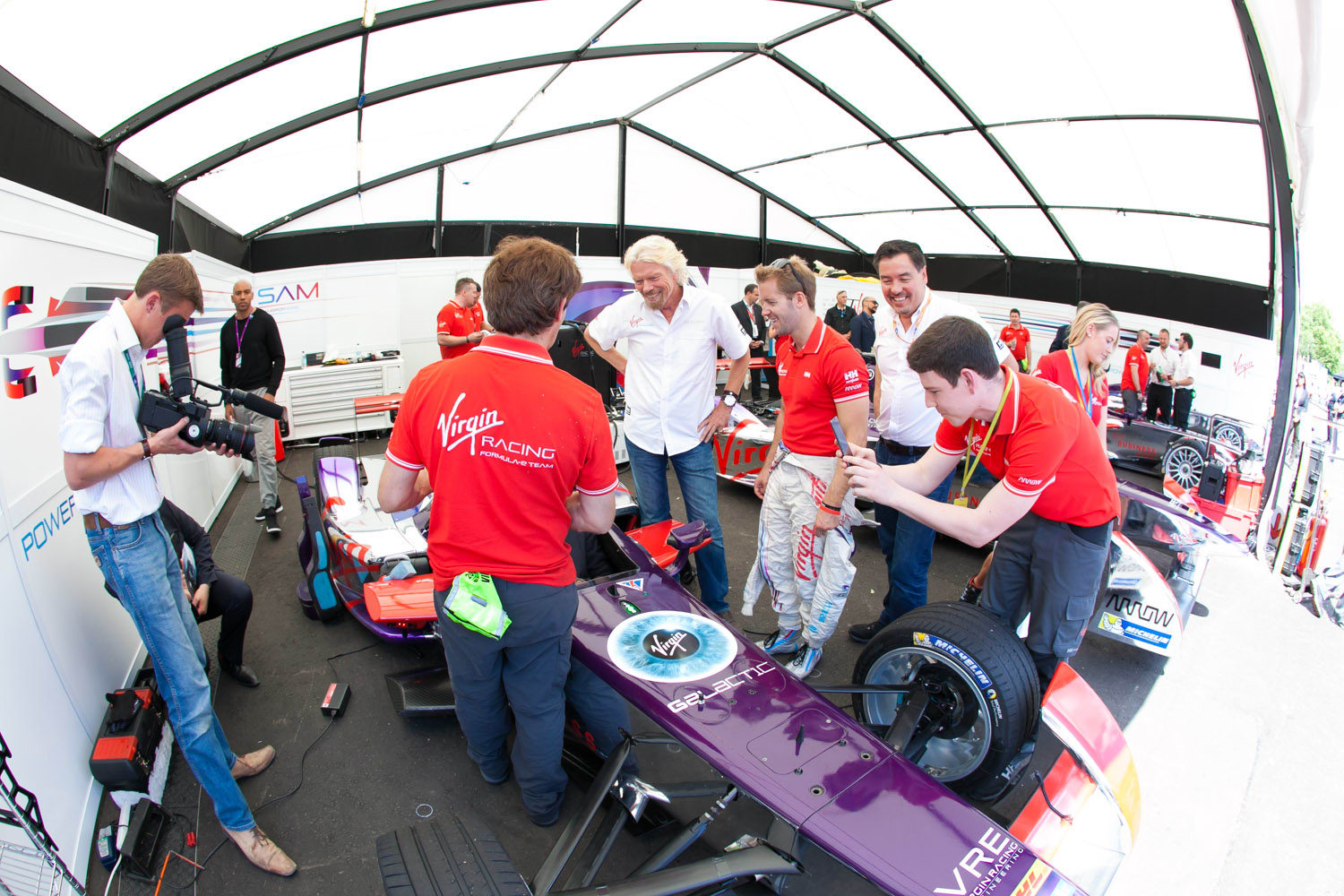 Richard Branson Virgin Racing Richard Branson Virgin Racing
