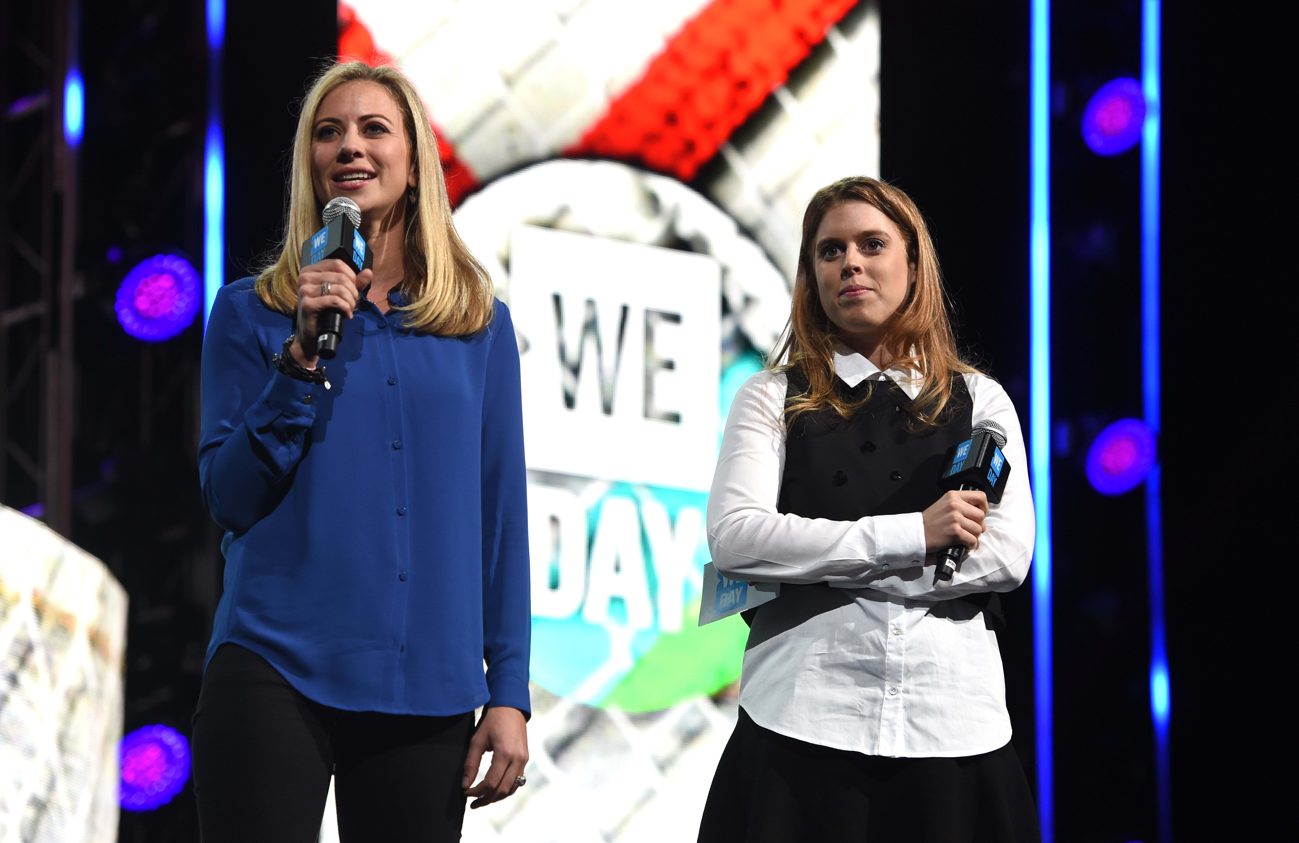 Holly Branson on stage at WE Day 2016 Holly Branson on stage at WE Day 2016