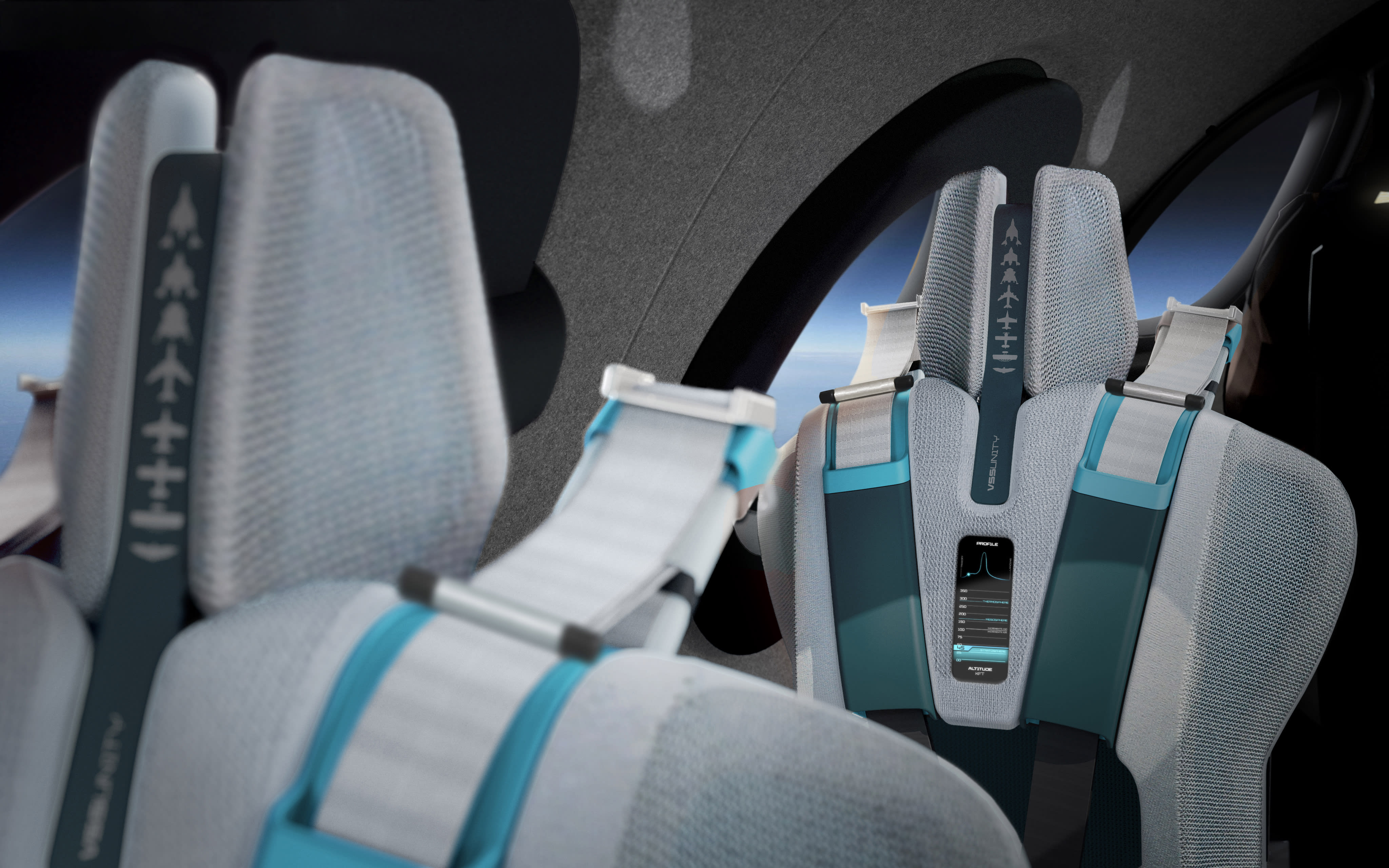 virgin galactic spaceship seats detailing virgin galactic spaceship seats detailing