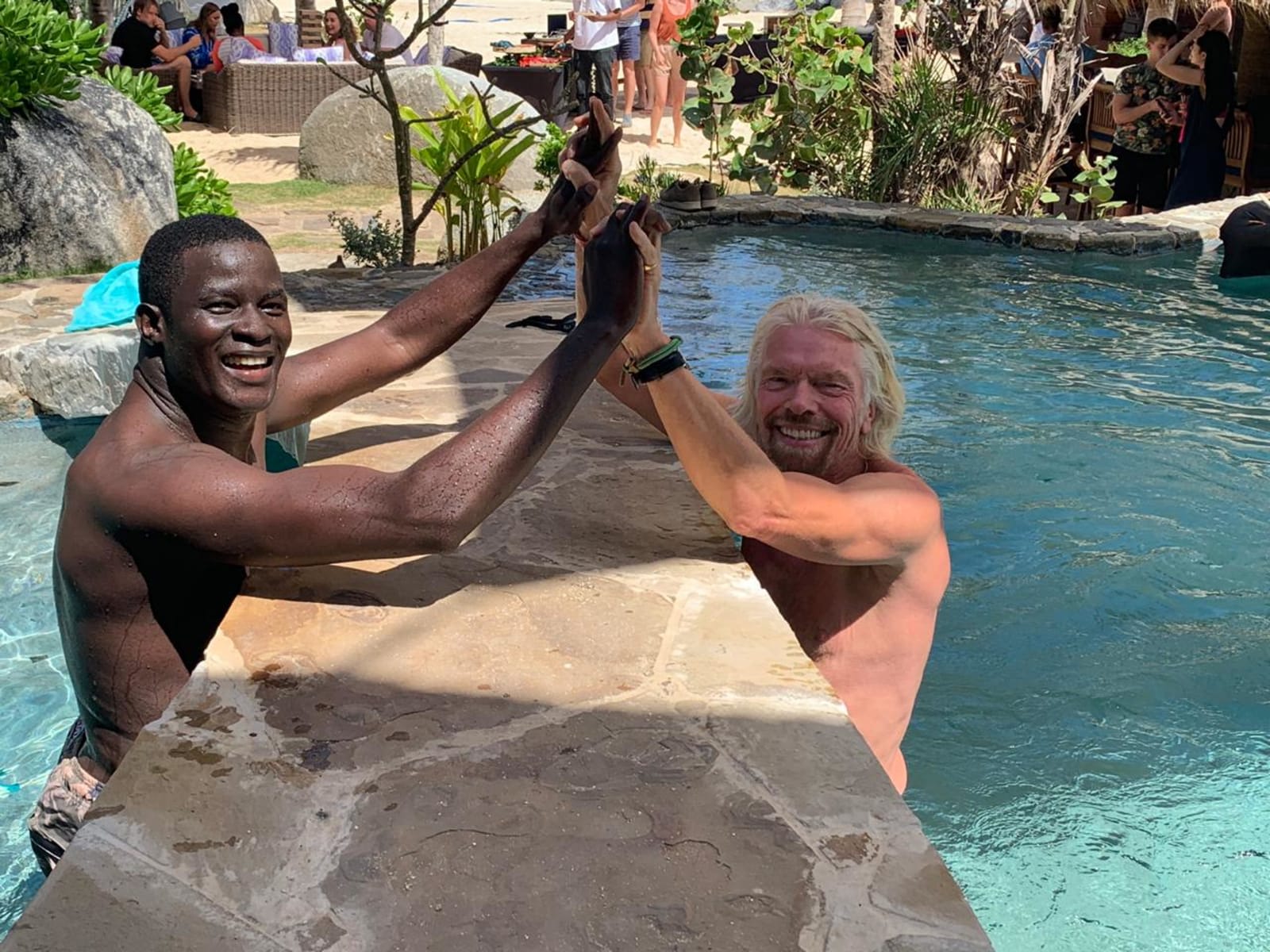 Victor Ochen -The NewNow - Richard Branson - Necker Gathering 2019 Victor Ochen -The NewNow - Richard Branson - Necker Gathering 2019