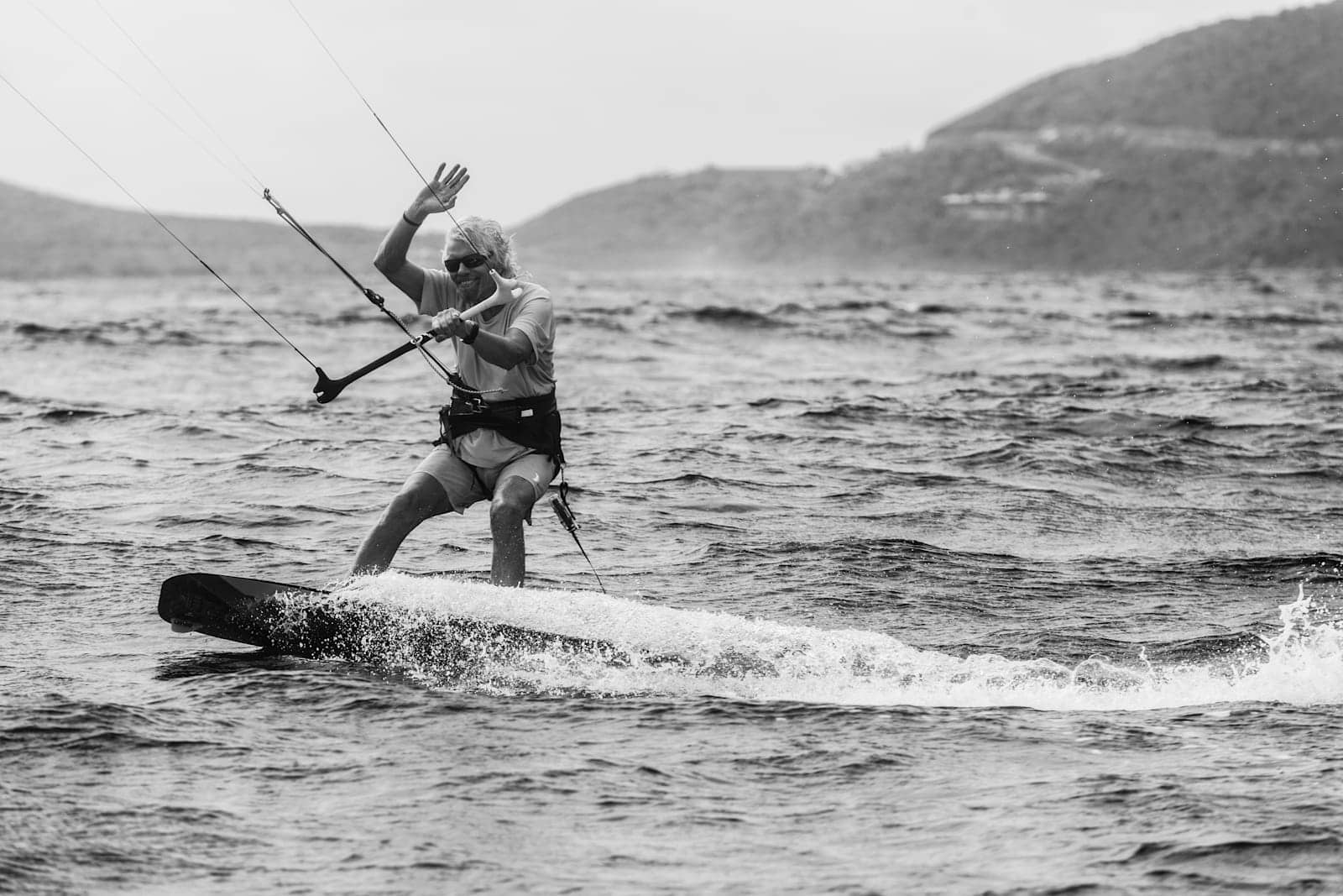 Richard Branson windsurfing Richard Branson windsurfing