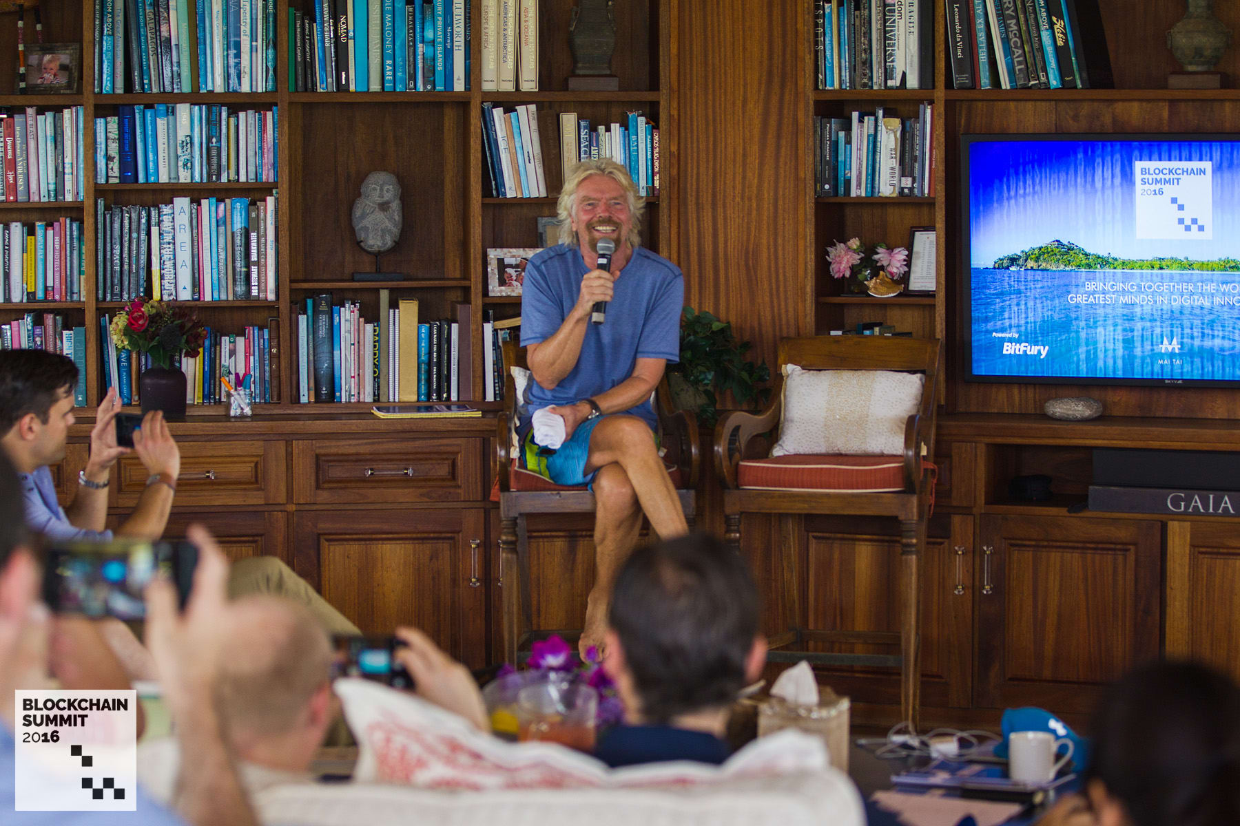 Richard Branson Blockchain Summit 2016 Richard Branson Blockchain Summit 2016