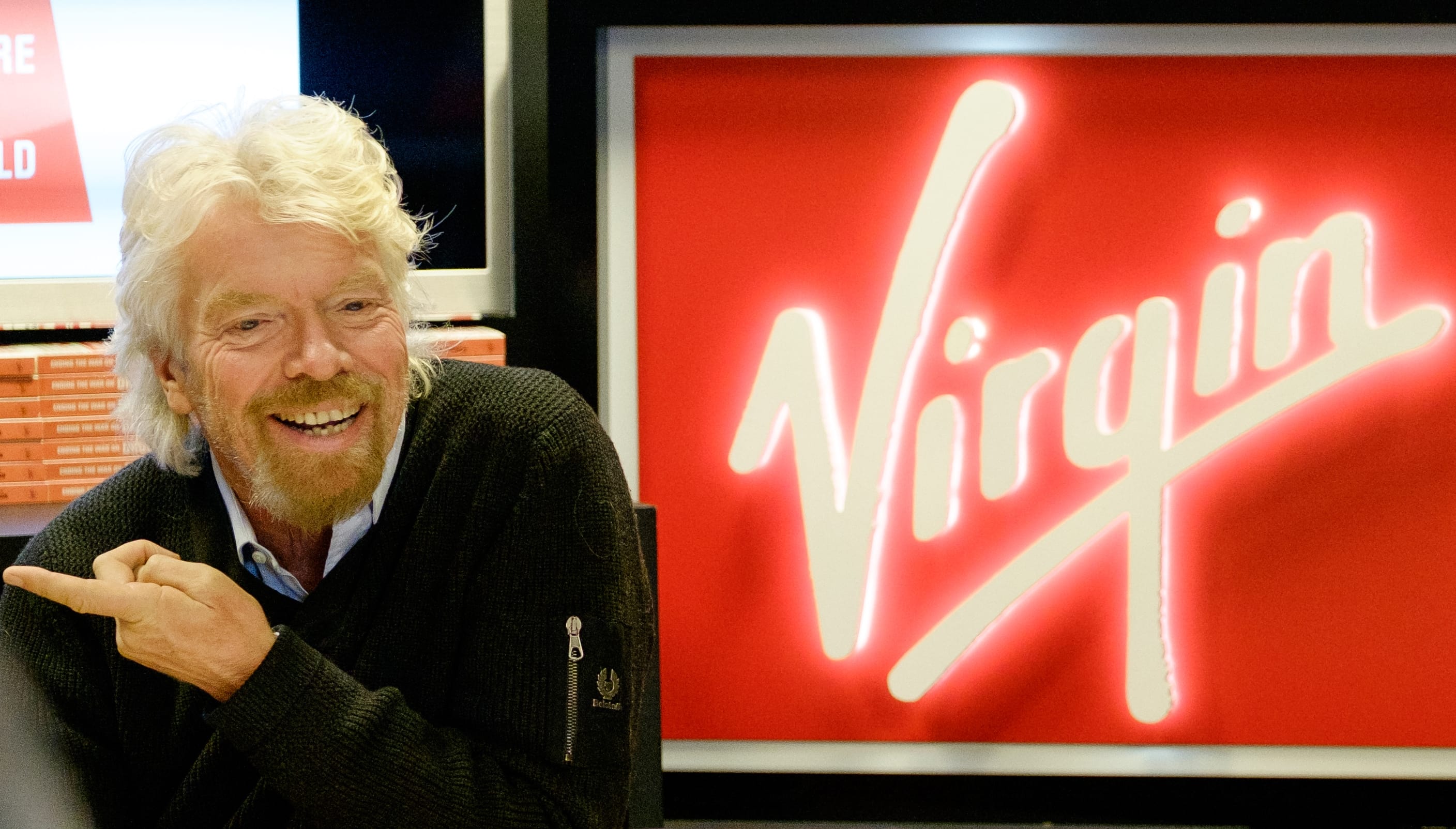 Richard Branson and Virgin branding Richard Branson and Virgin branding