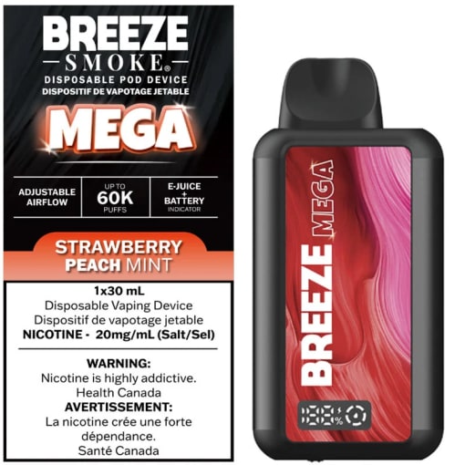 Breeze Mega 60K Disposable Vape: Cherry Lemon (30mL) | 180 Smoke