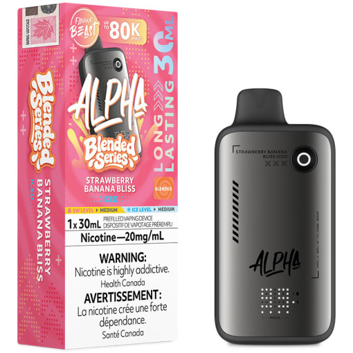 Avidartisan & Lightning Vapes PROセット Flavour Beast Alpha 80K Disposable Vape: Cherry Pom Fusion Iced