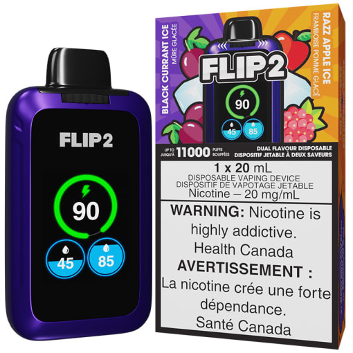 Flip 2 Vapes Jetables (2-en-1) | 180 Global / 180 Mondial | 180 Smoke