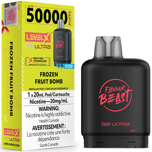 ★限定 POPMAX①CUBA LIBRE②BLACK VIPER 2個セット Level X G2 Ultra Pod - Flavour Beast: Dub Dragon Melon Iced (20mL