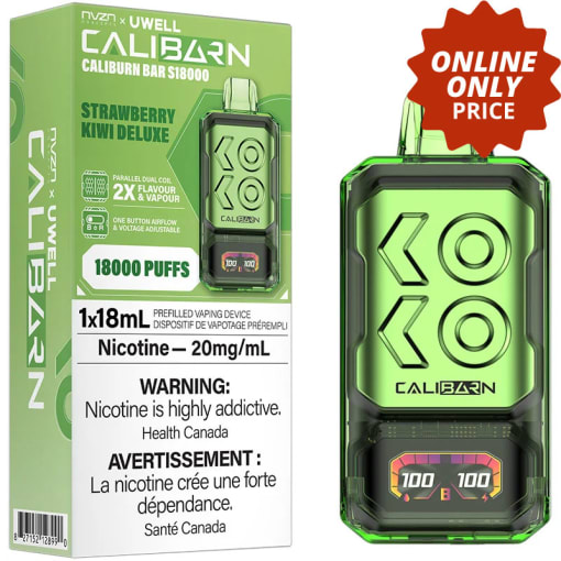 arome liquide cigarette électronique NVZN x Uwell Caliburn Bar Vapes Jetables | 18mL/18K