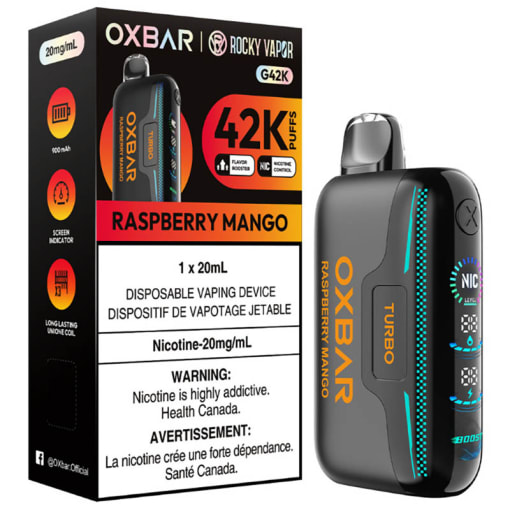 Oxbar x Rocky Vapor G42K Vapes Jetables | 180 Smoke Canada | 180 Smoke
