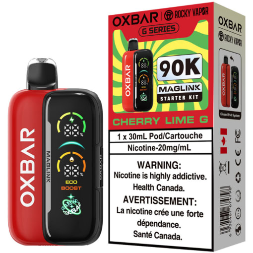 ox bars vape Oxbar x Rocky Vapor Maglink Hybrid Disposable Vapes (30mL/90K) Variation:DTL RAZ Nicotine Free Vape Blue Razz Ice BC5000