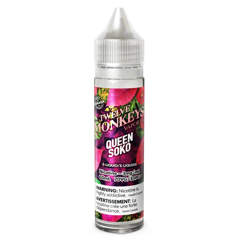 Queen Soko E-Liquid - Twelve Monkeys (60mL)